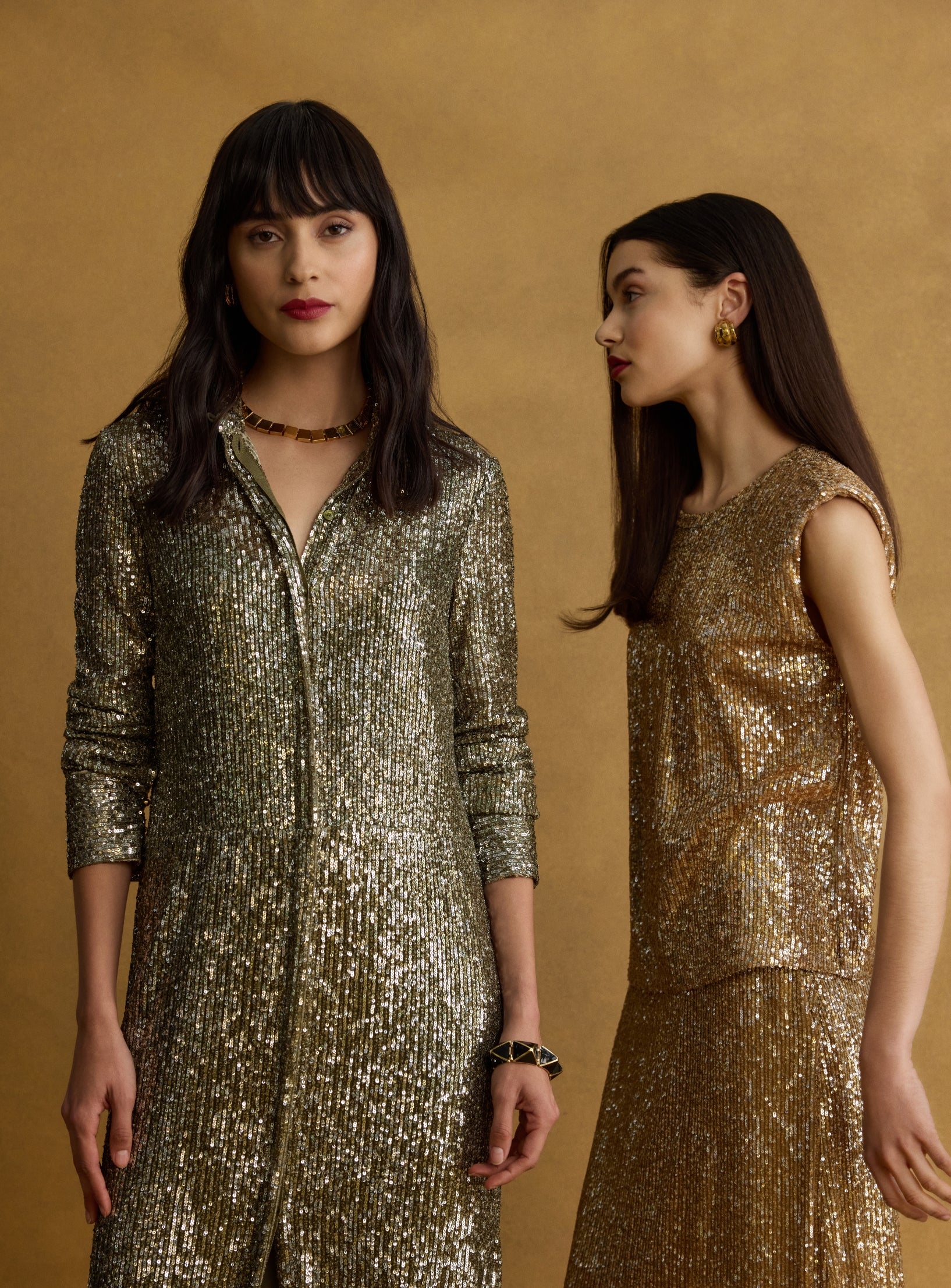 Wedding guests wearing engagement party dresses