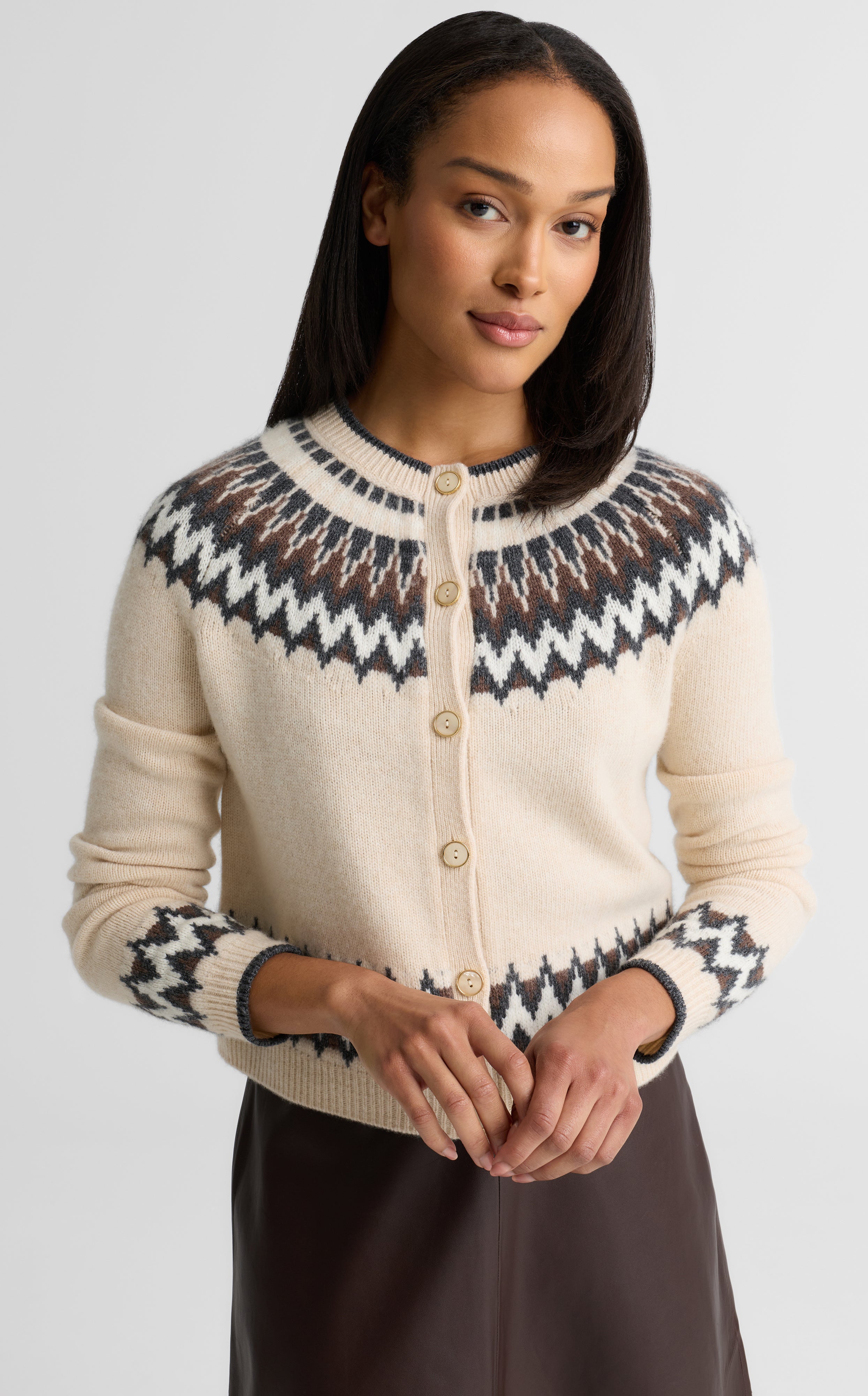 Sally Cardigan In Cashmere Blend – St. John Knits