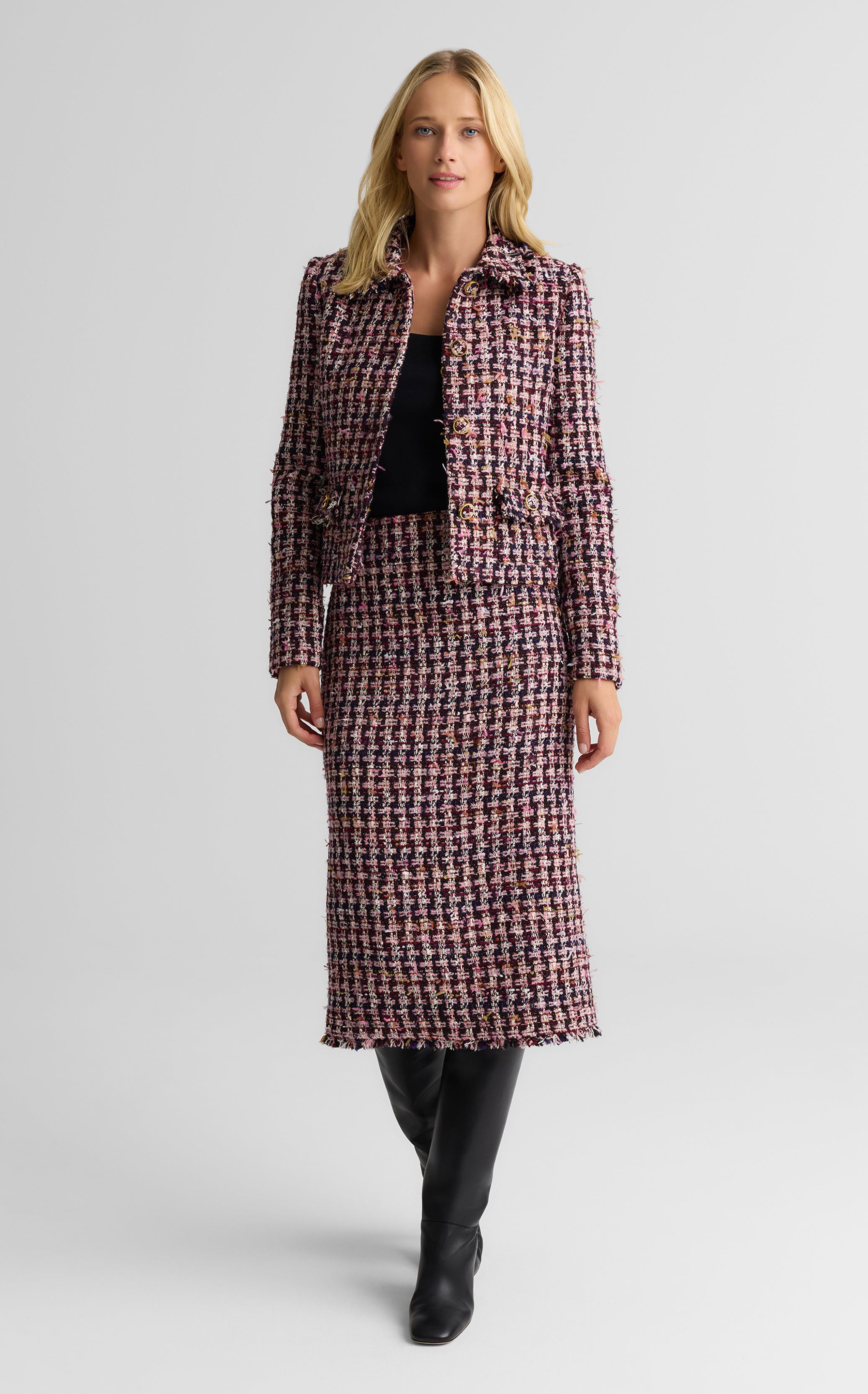 Bristol Jacket In Lachman Tweed – St. John Knits