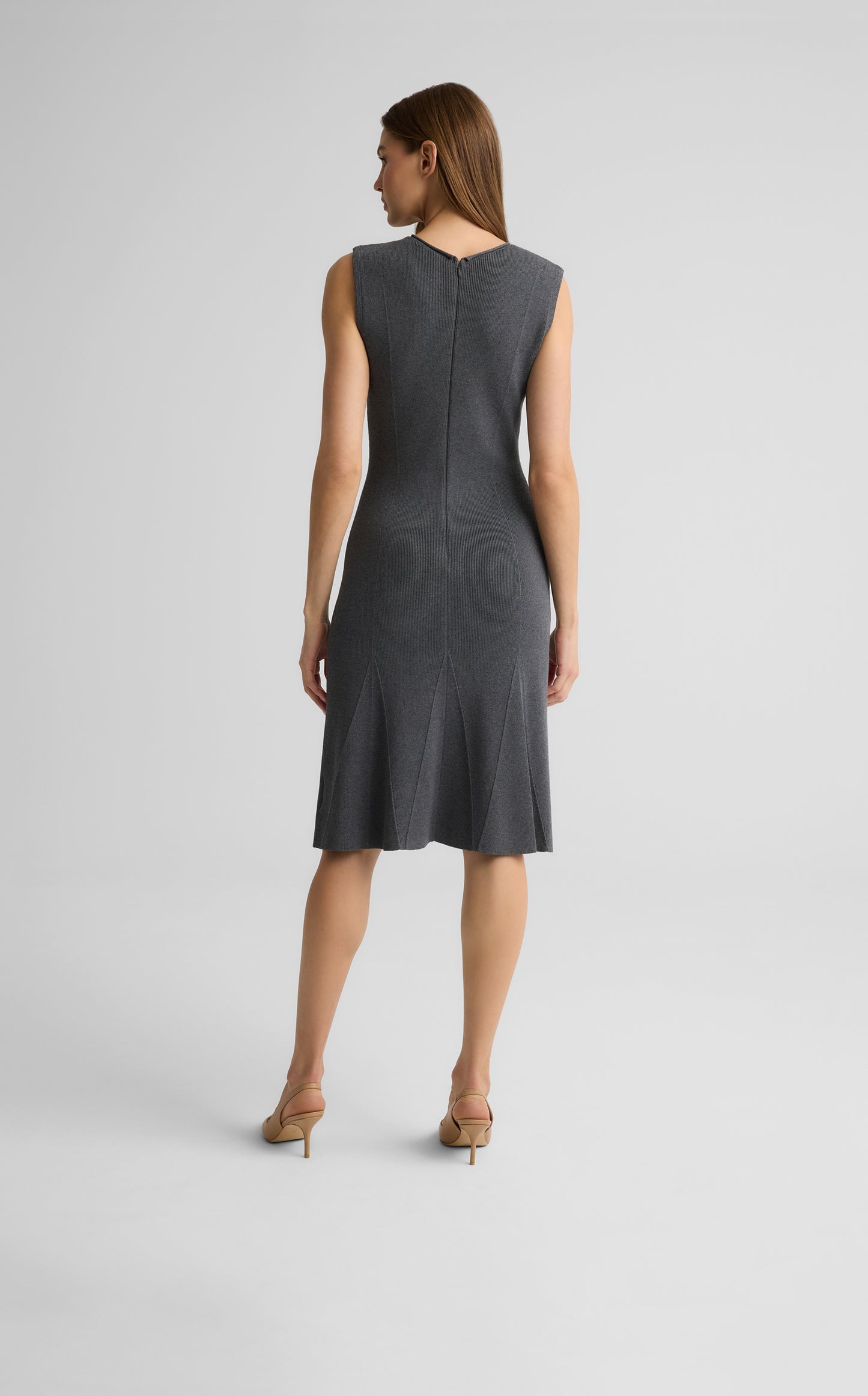 Velma Dress in Engineered Rib Knit