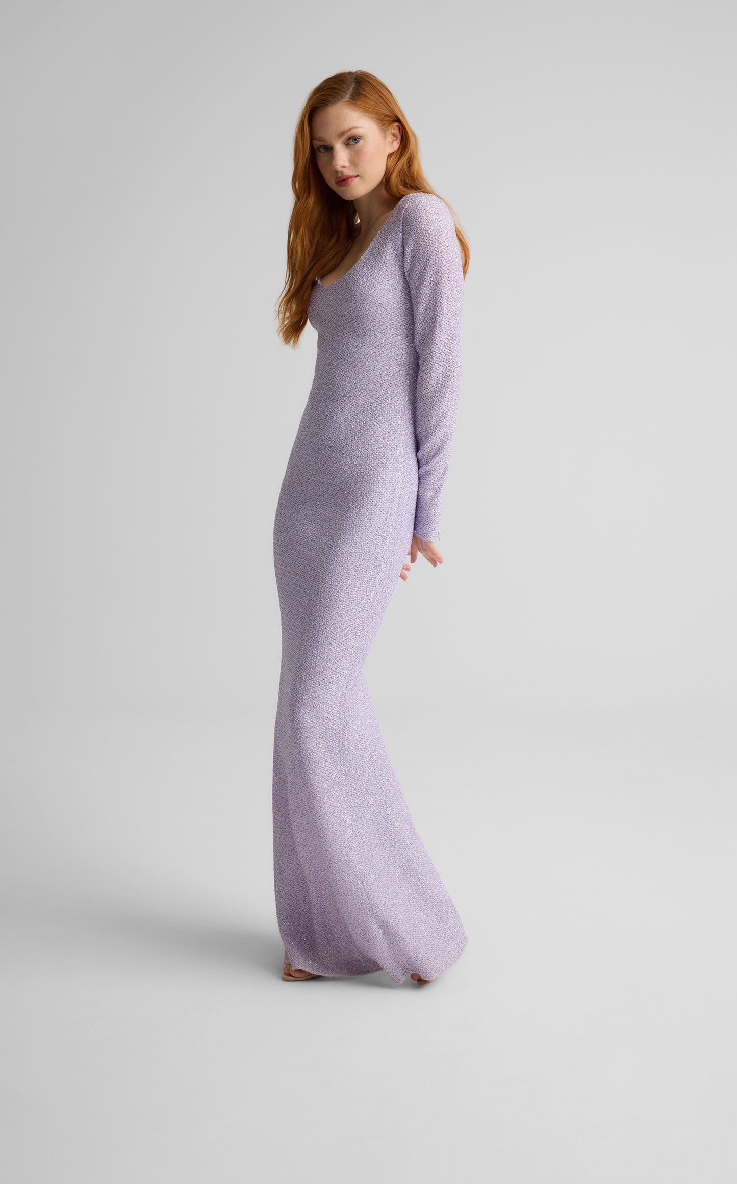 Nicoline Gown in Stretch Sequin Knit