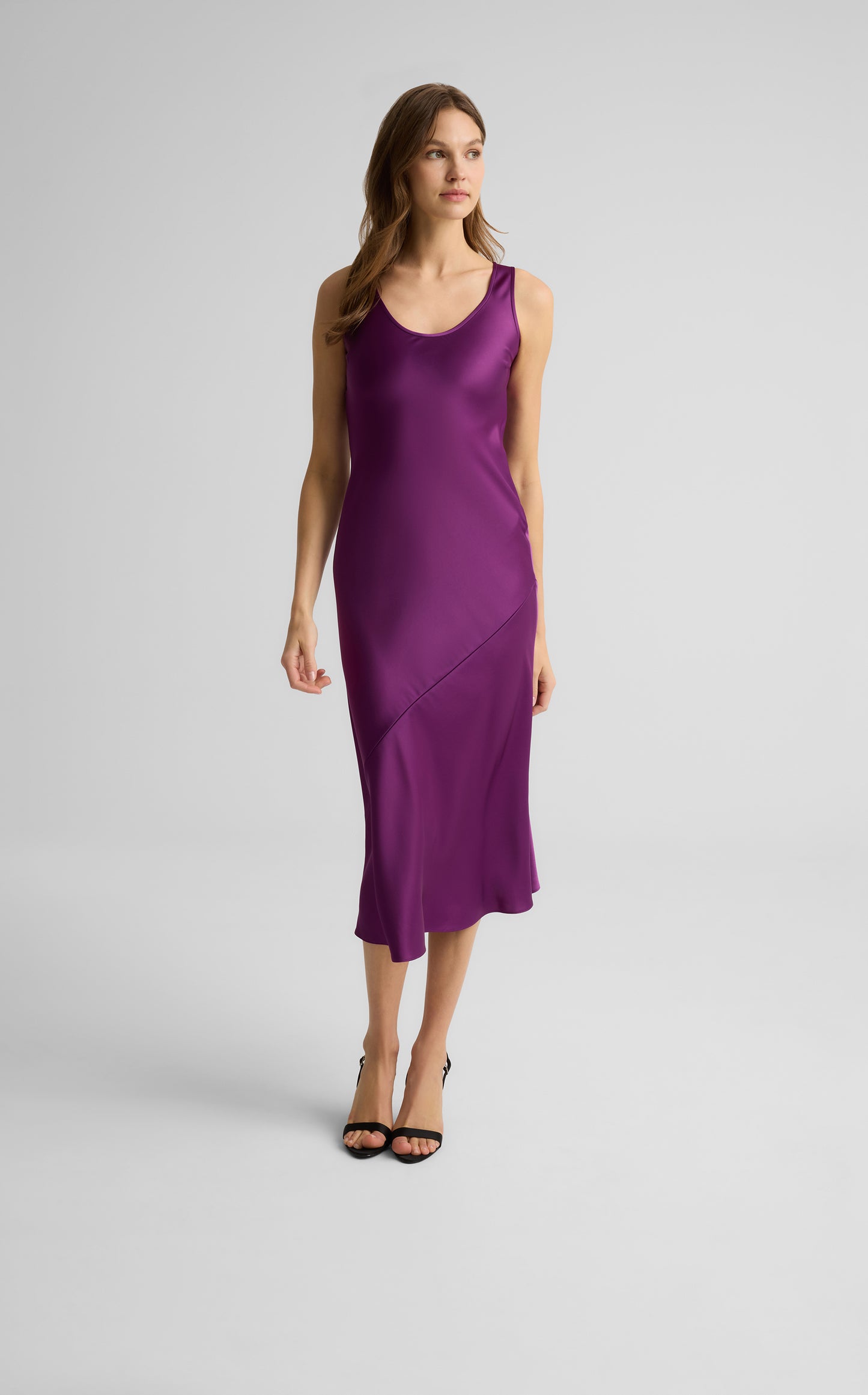 Sara Dress in Liquid Satin