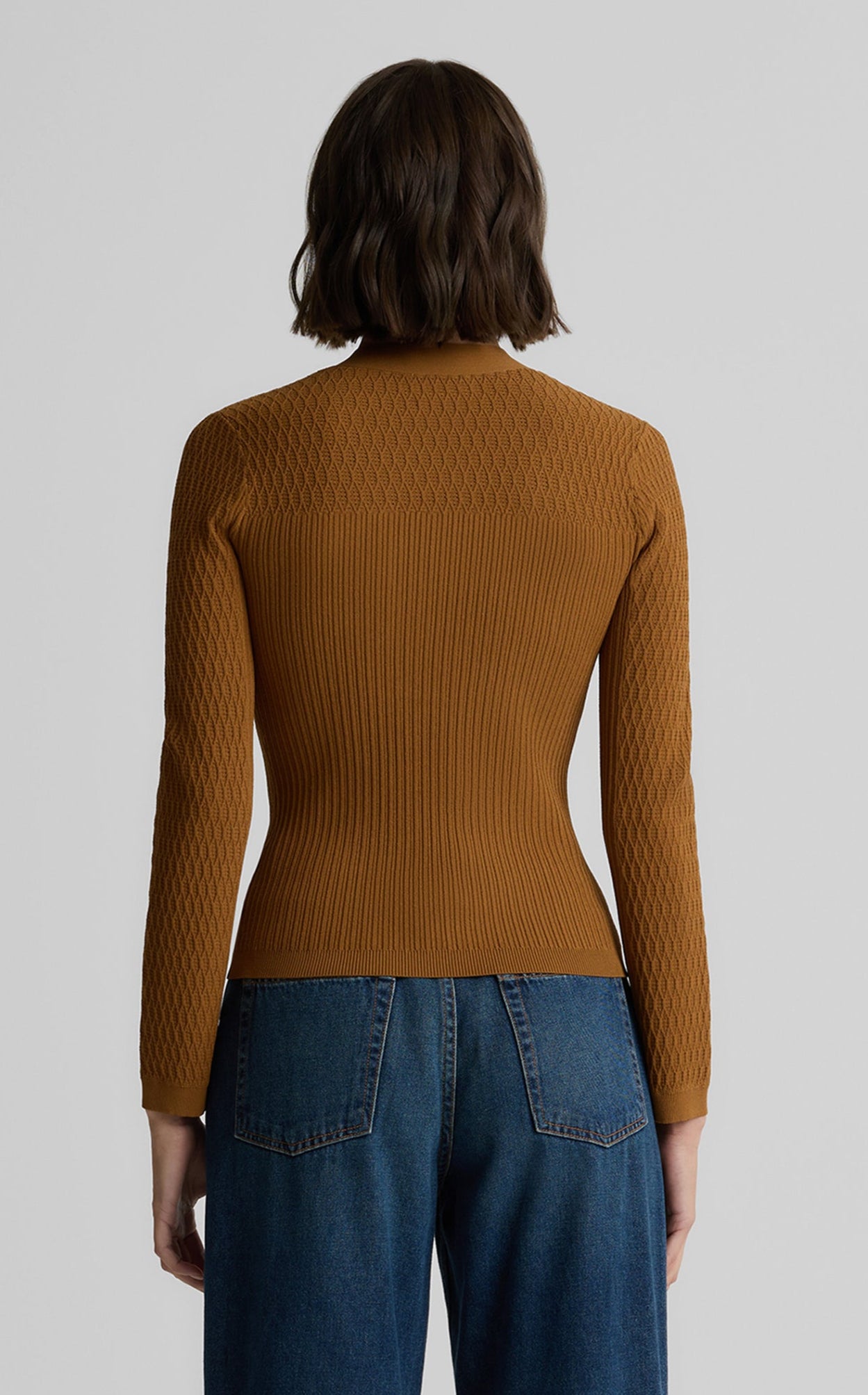 Remy Sweater in Fine Mixed Rib Knit