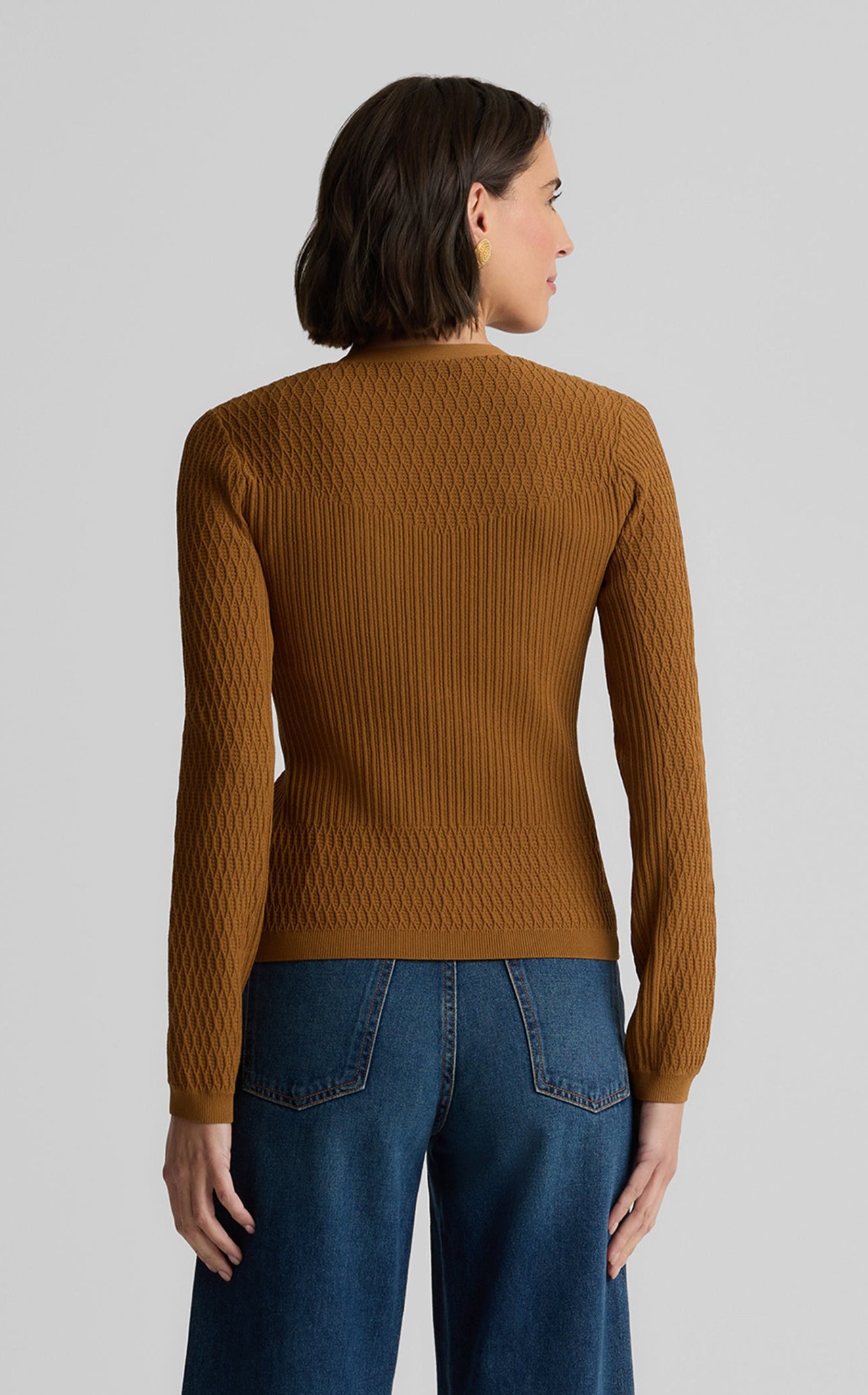 River Cardigan in Fine Mixed Knit