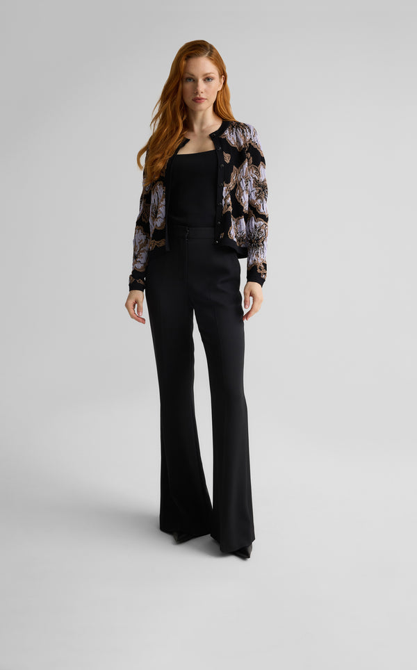 Marlene Cardigan in Poppy Floral Knit