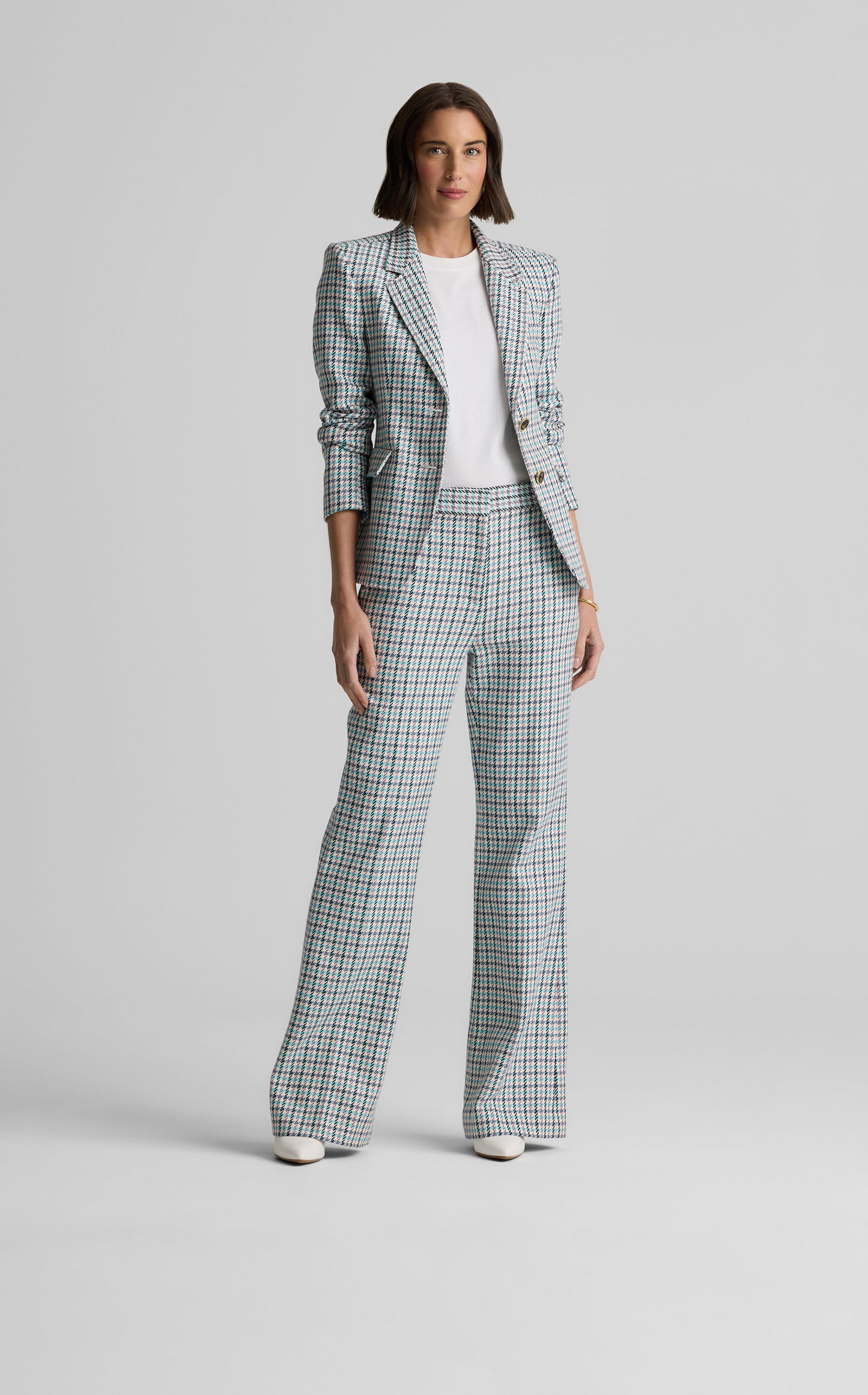 Logan Pant in Stretch Houndstooth