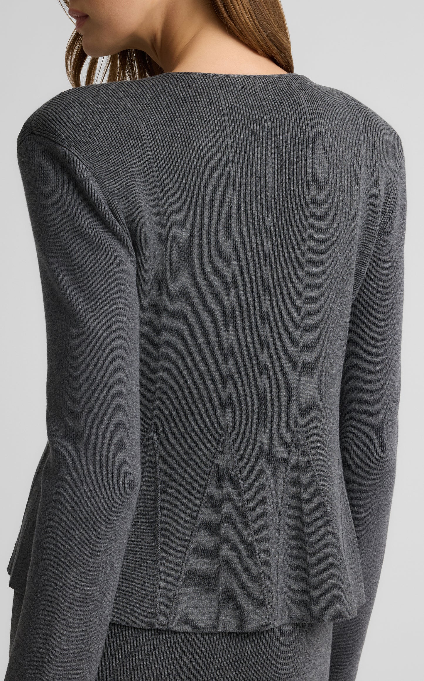 Maura Jacket in Engineered Rib Knit