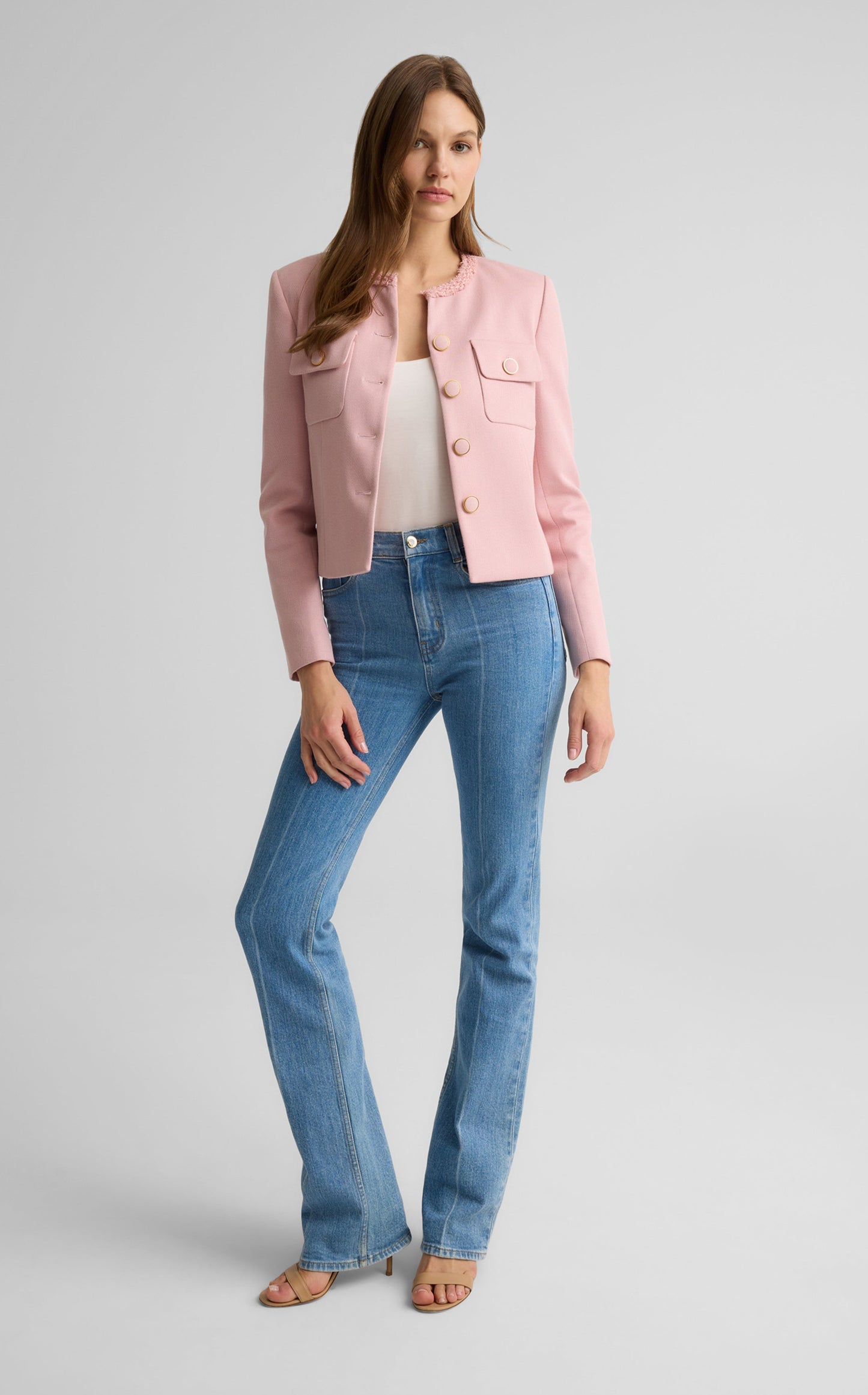 Rita Jacket in Stretch Twill Suiting