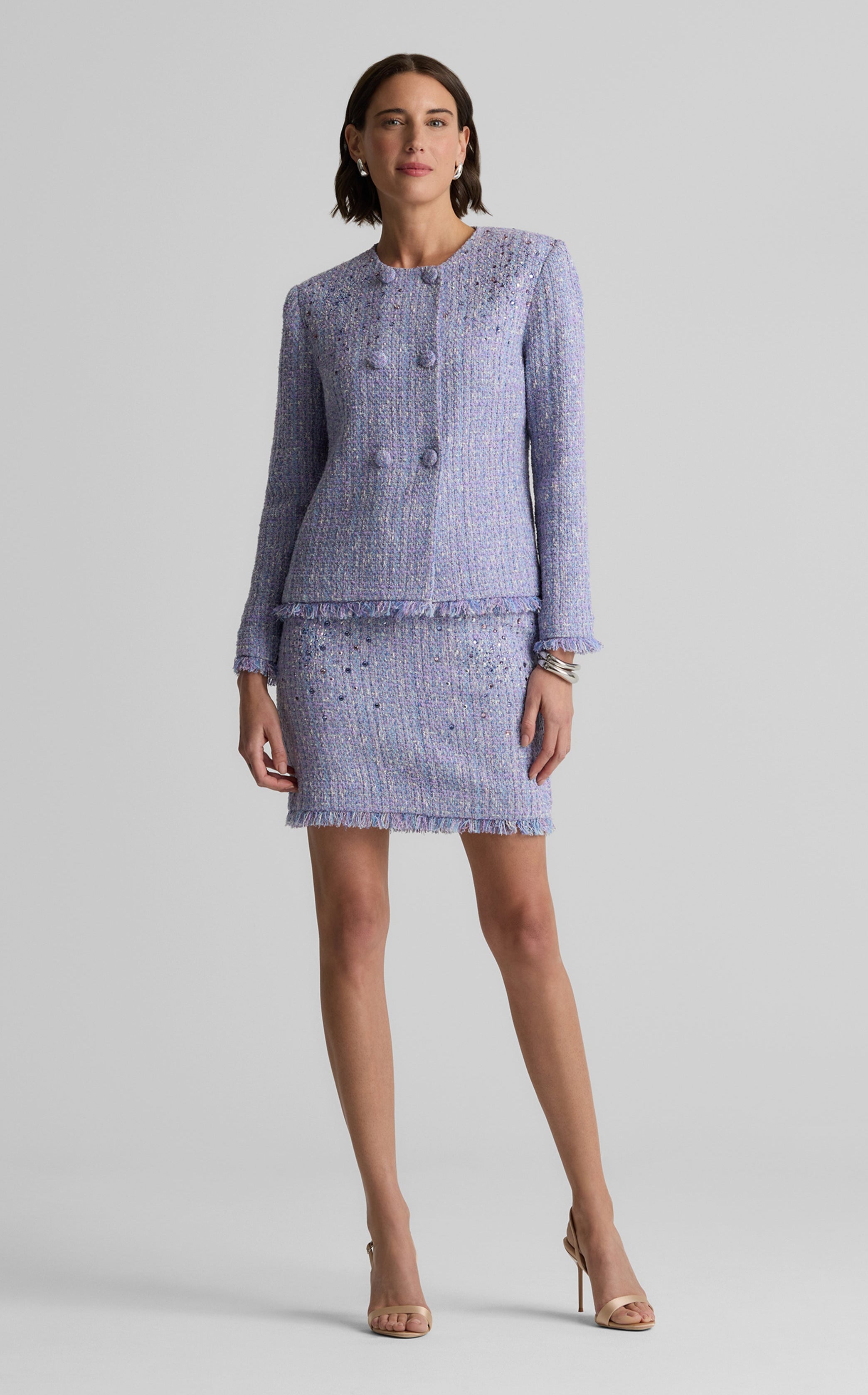 Sinclair Jacket in Monroe Tweed – St. John Knits