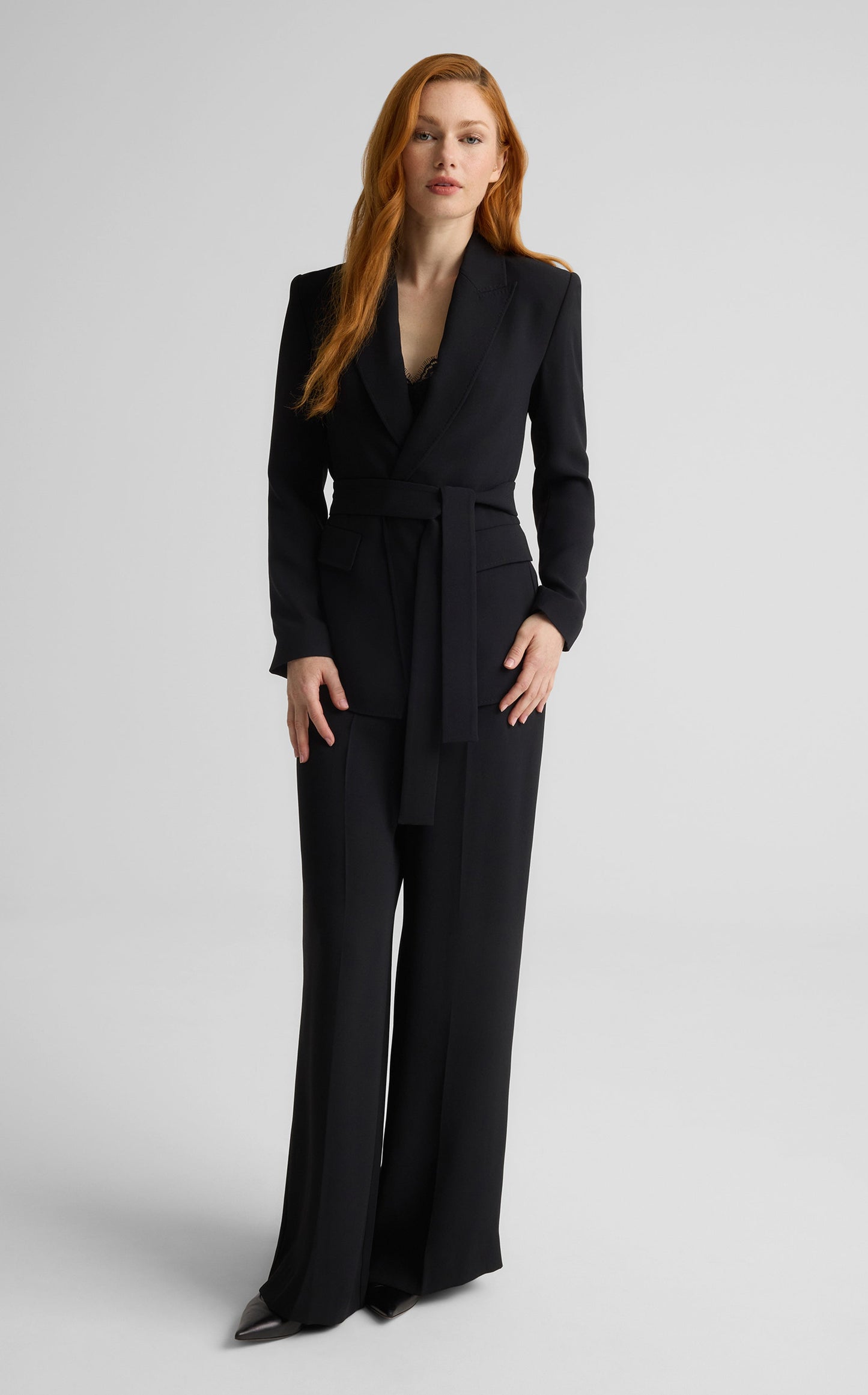 Juliana Jacket in Satin Back Crepe