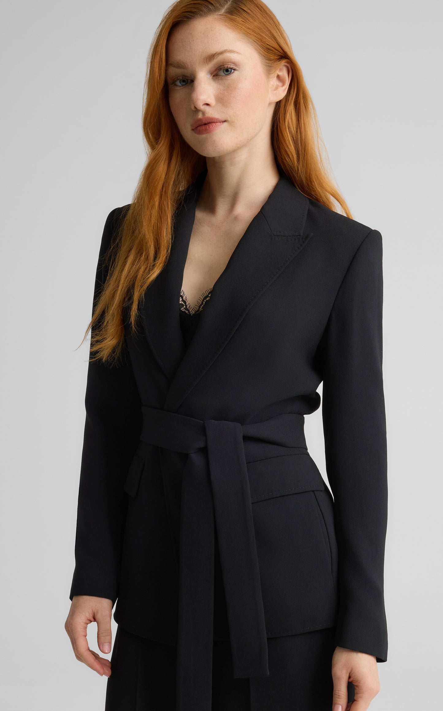 Juliana Jacket in Satin Back Crepe