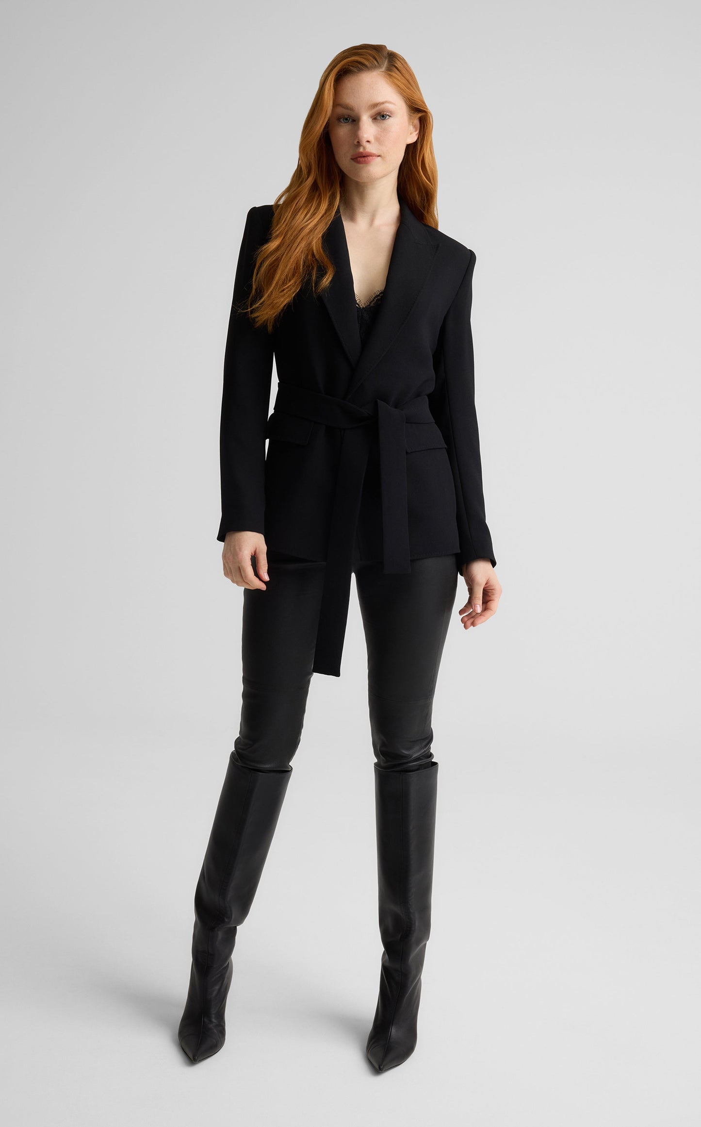 Juliana Jacket in Satin Back Crepe