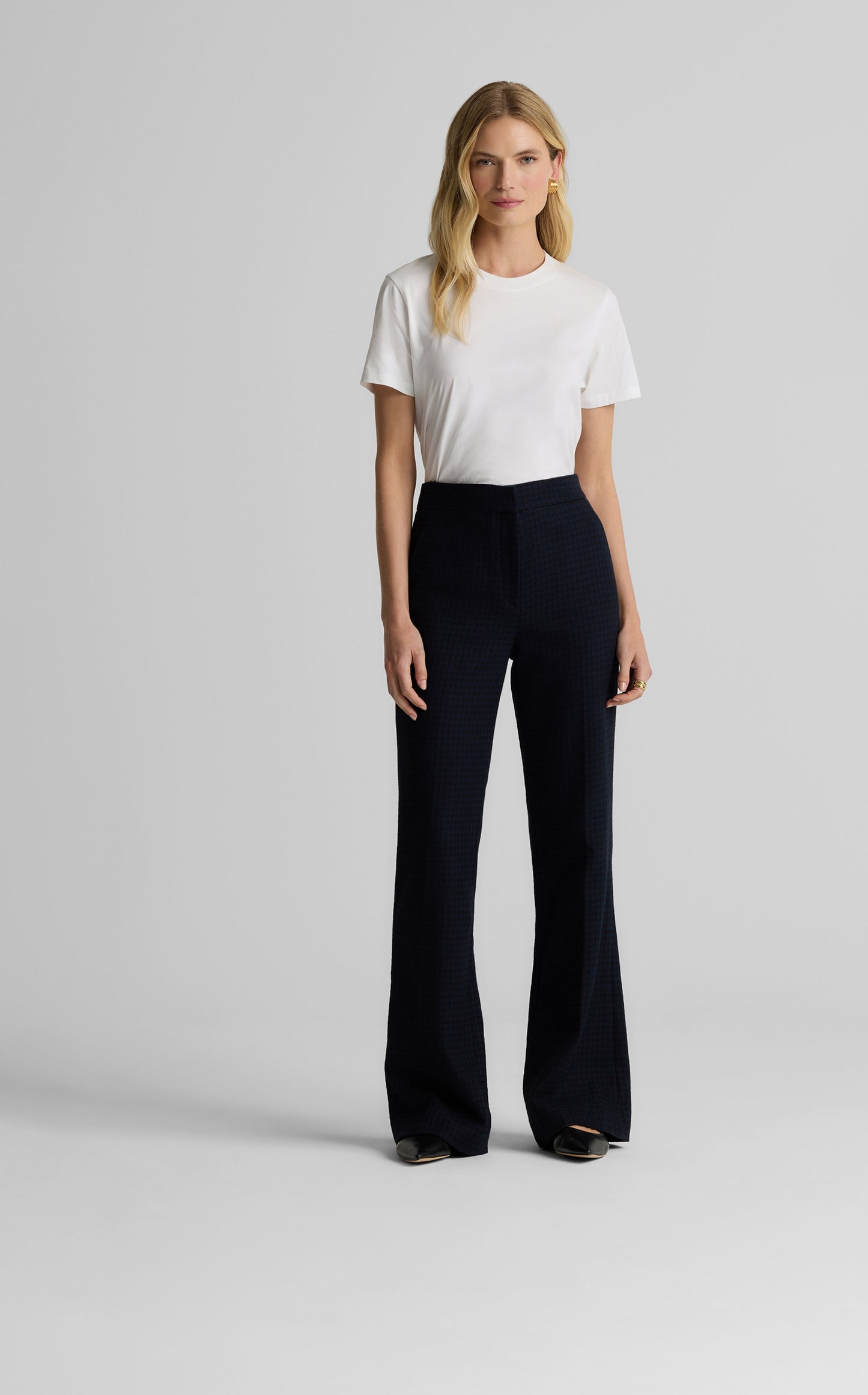 Logan Pant in Stretch Houndstooth