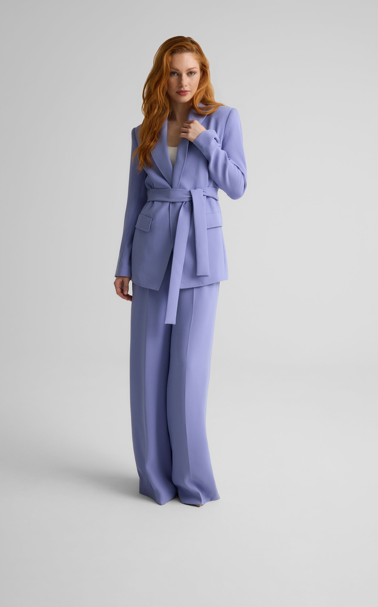 Tabitha Pant in Satin Back Crepe