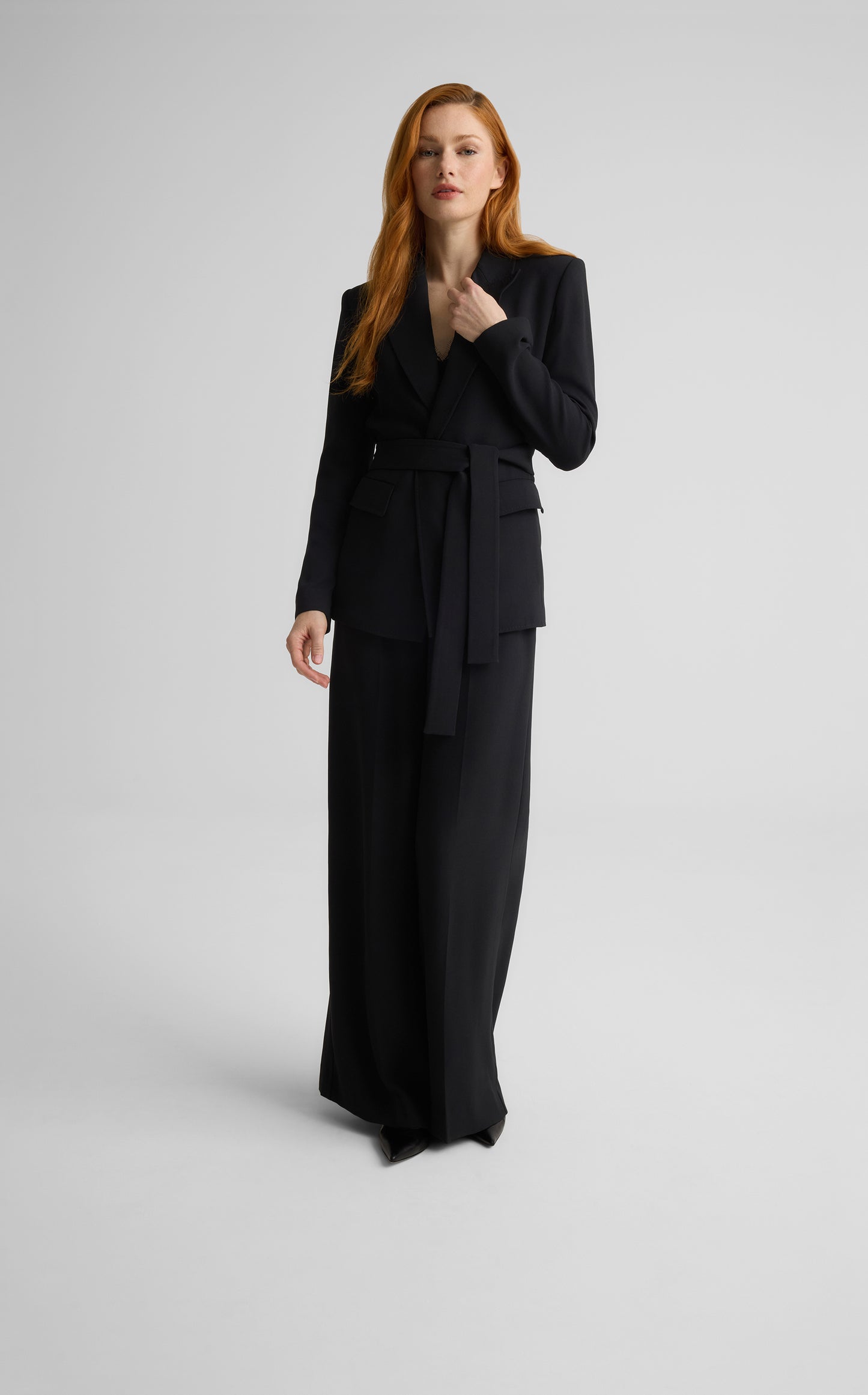 Tabitha Pant in Satin Back Crepe