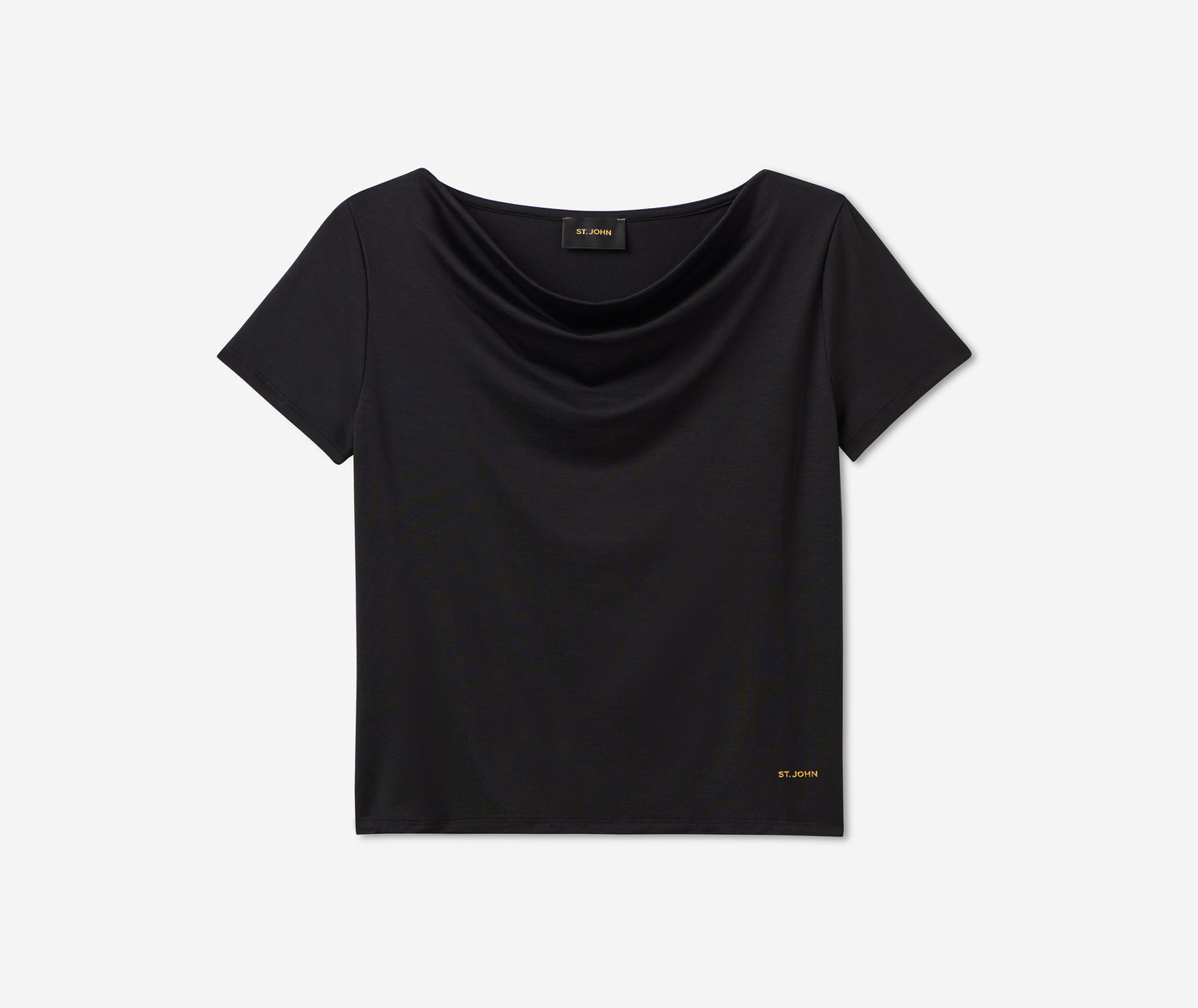 Polished Jersey Cowl Neck Top
