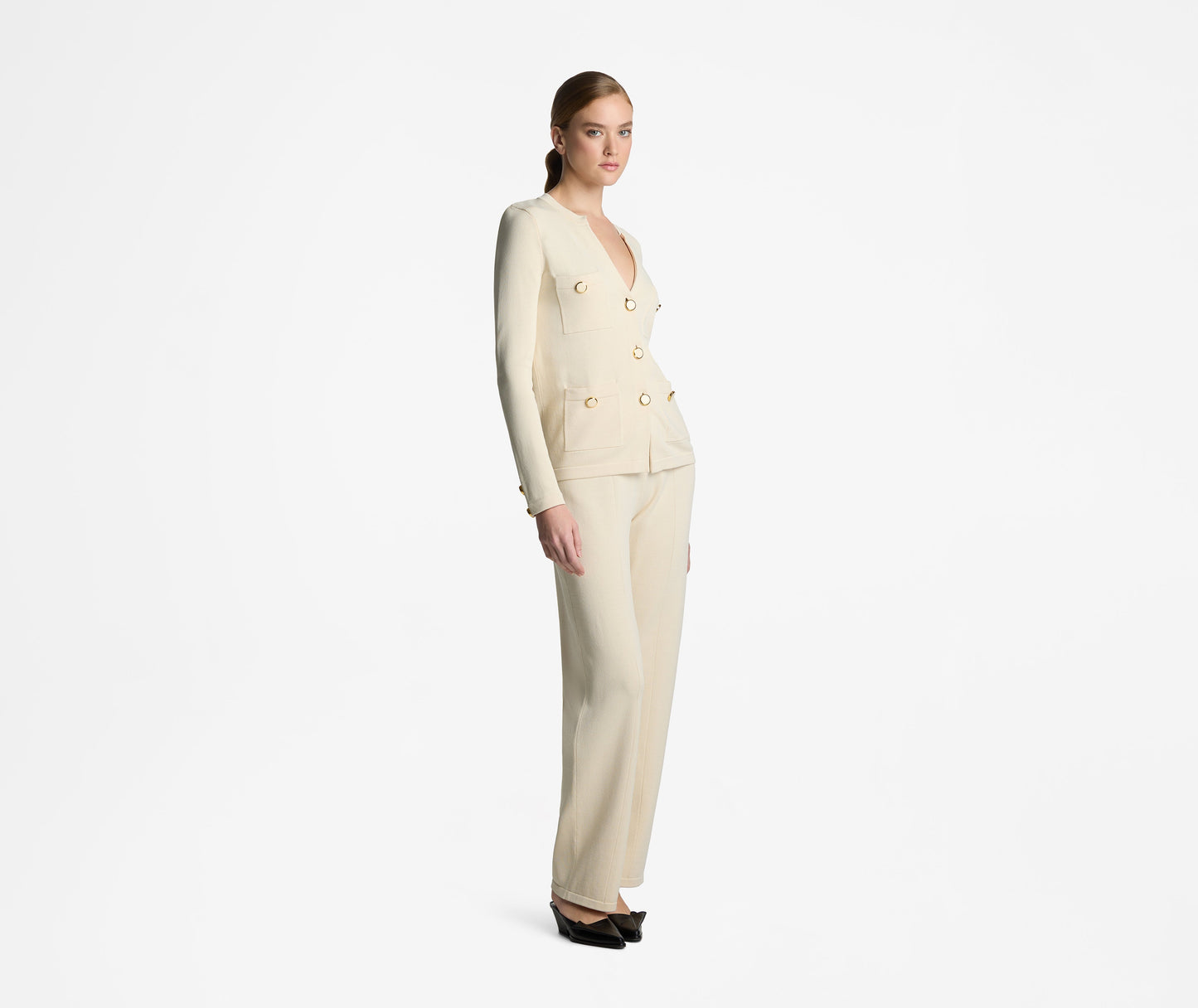 Santiago Knit Button Jacket