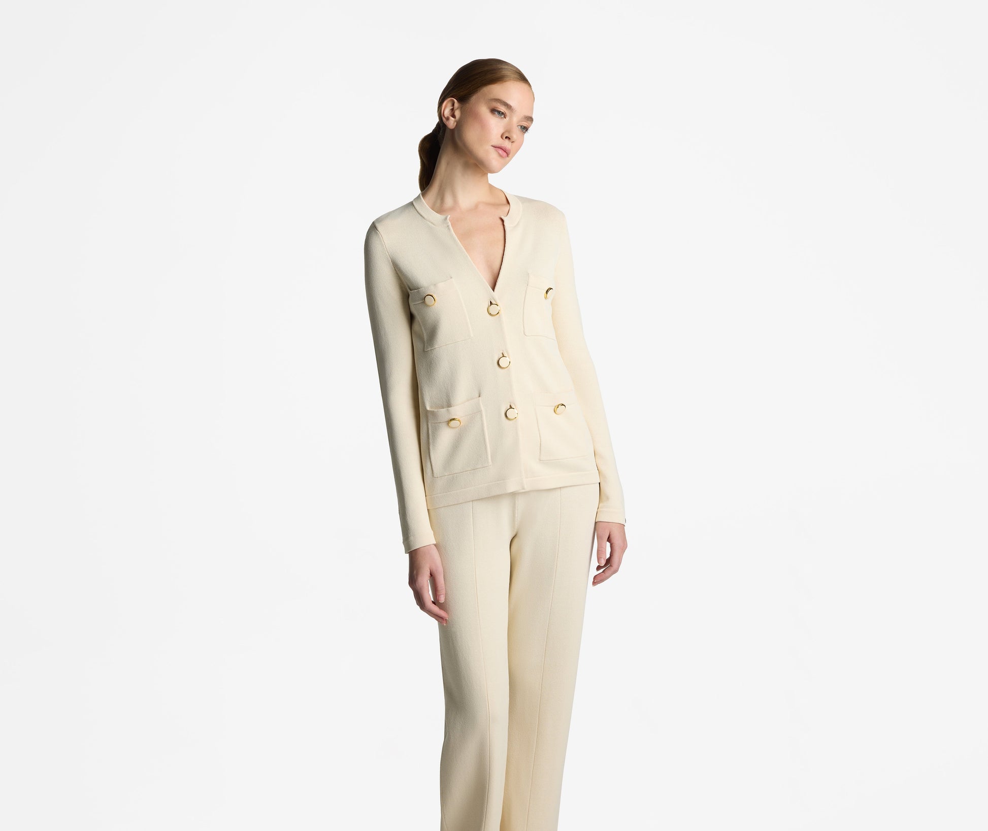 Santiago Knit Button Jacket