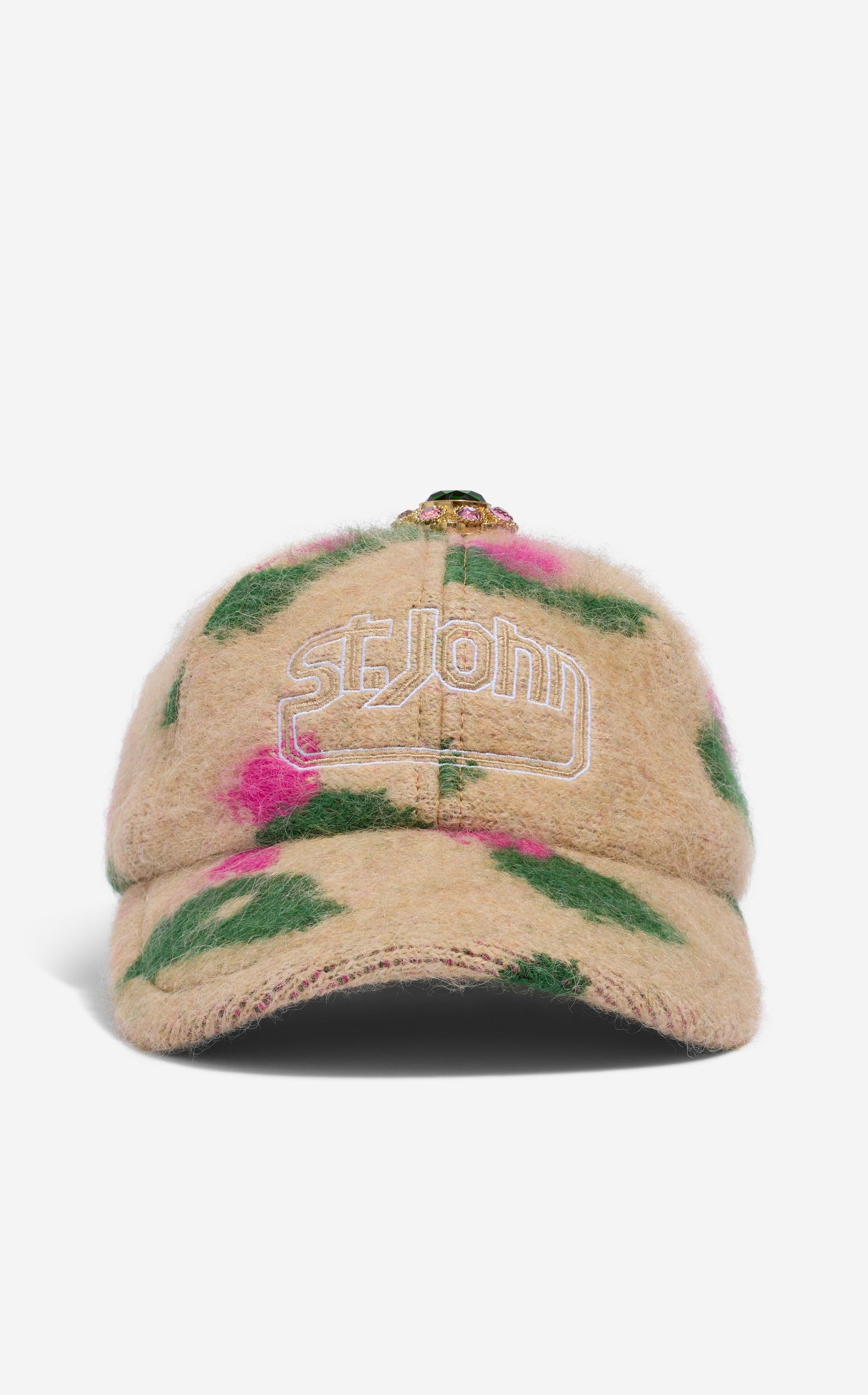 Hat in Brushed Alpaca Blend Jacquard