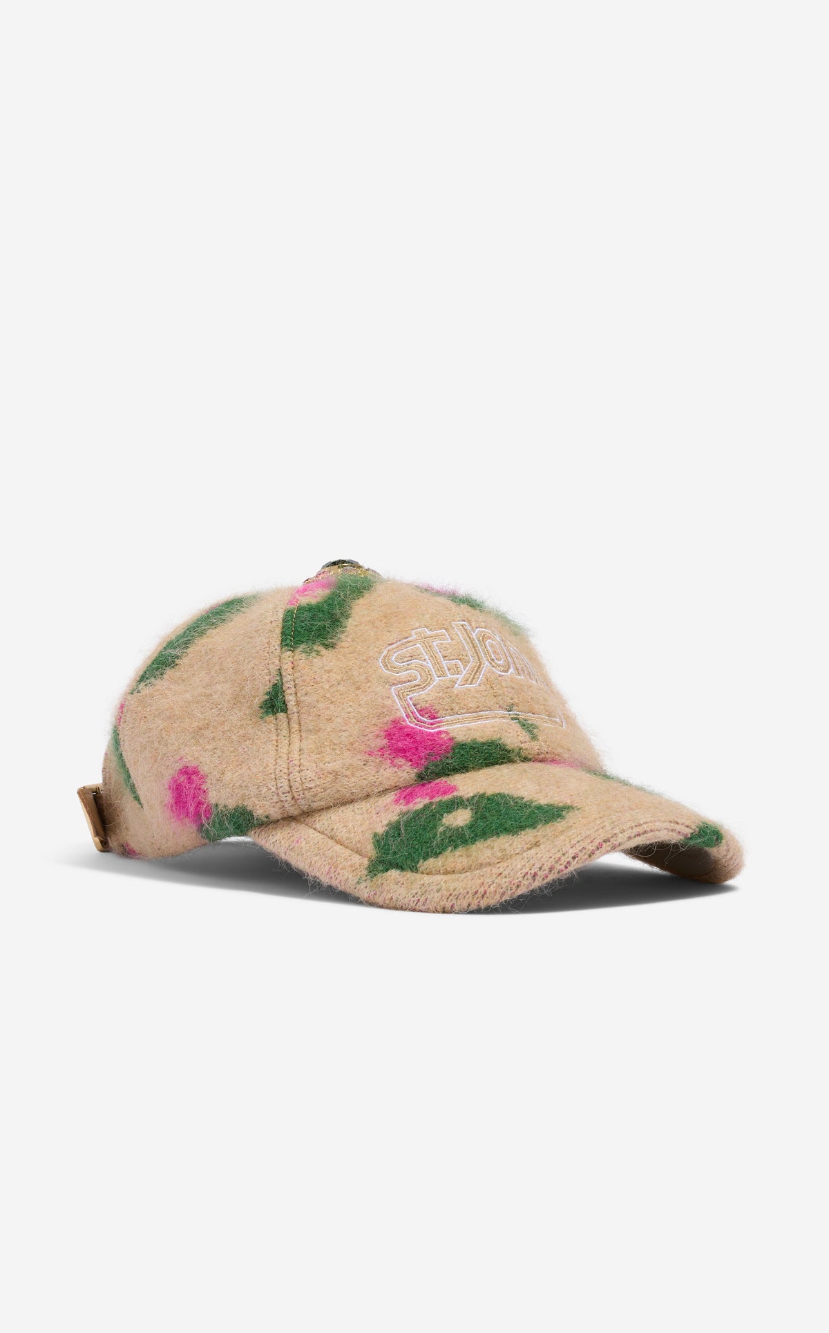 Hat in Brushed Alpaca Blend Jacquard