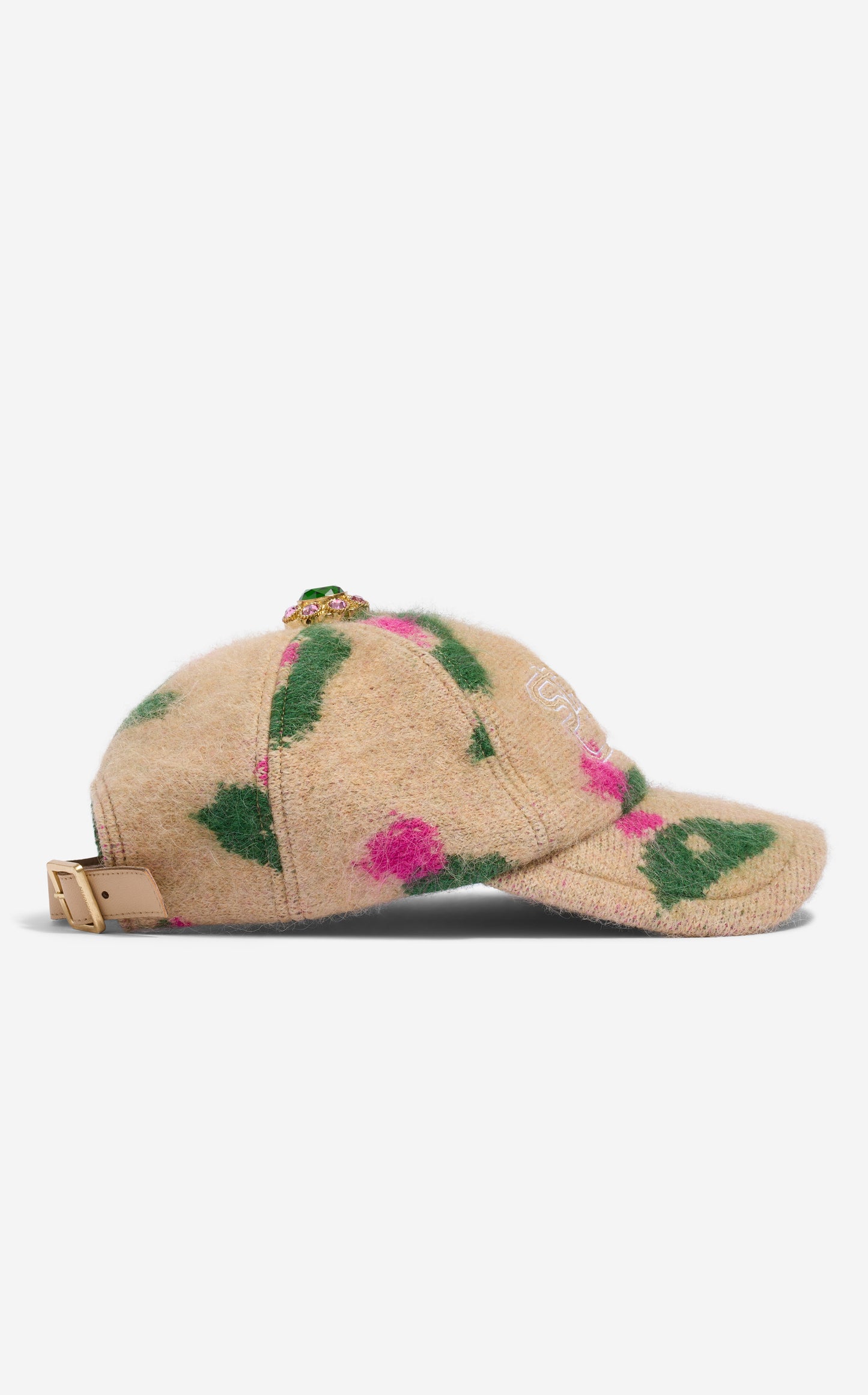 Hat in Brushed Alpaca Blend Jacquard