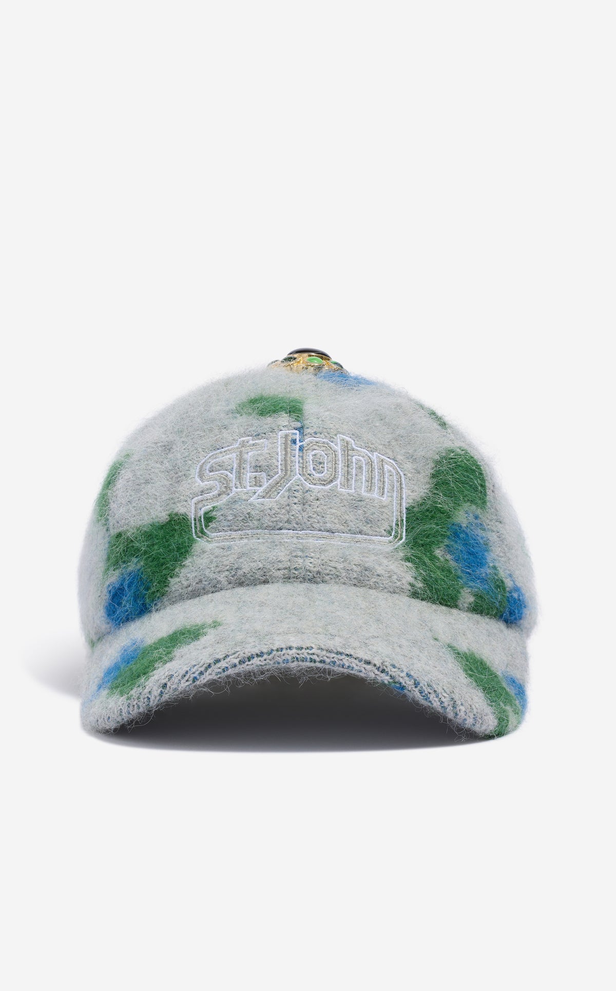 Hat in Brushed Alpaca Blend Jacquard
