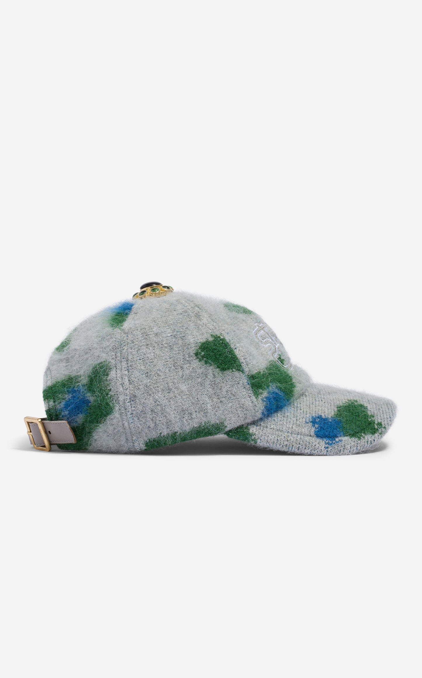 Hat in Brushed Alpaca Blend Jacquard