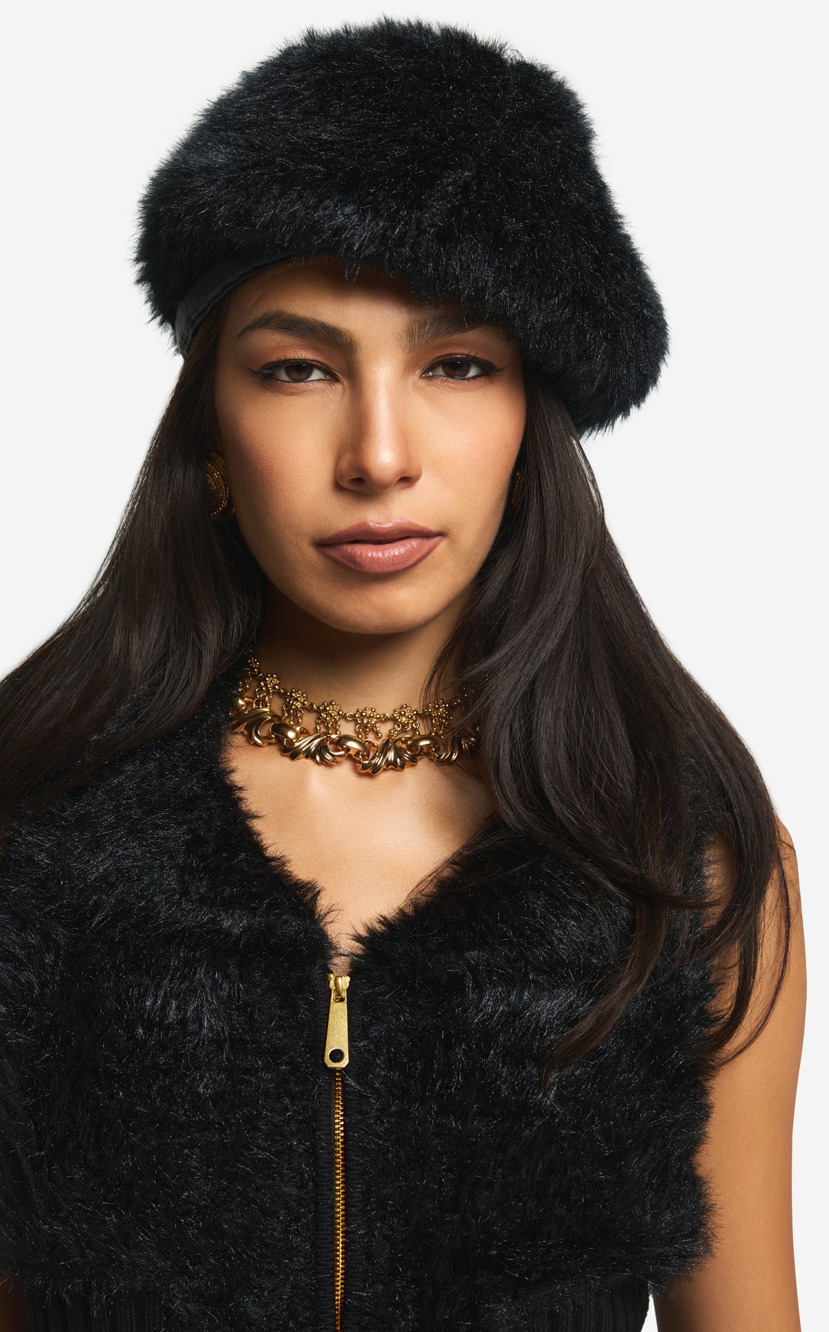 Hat in Knit Fur