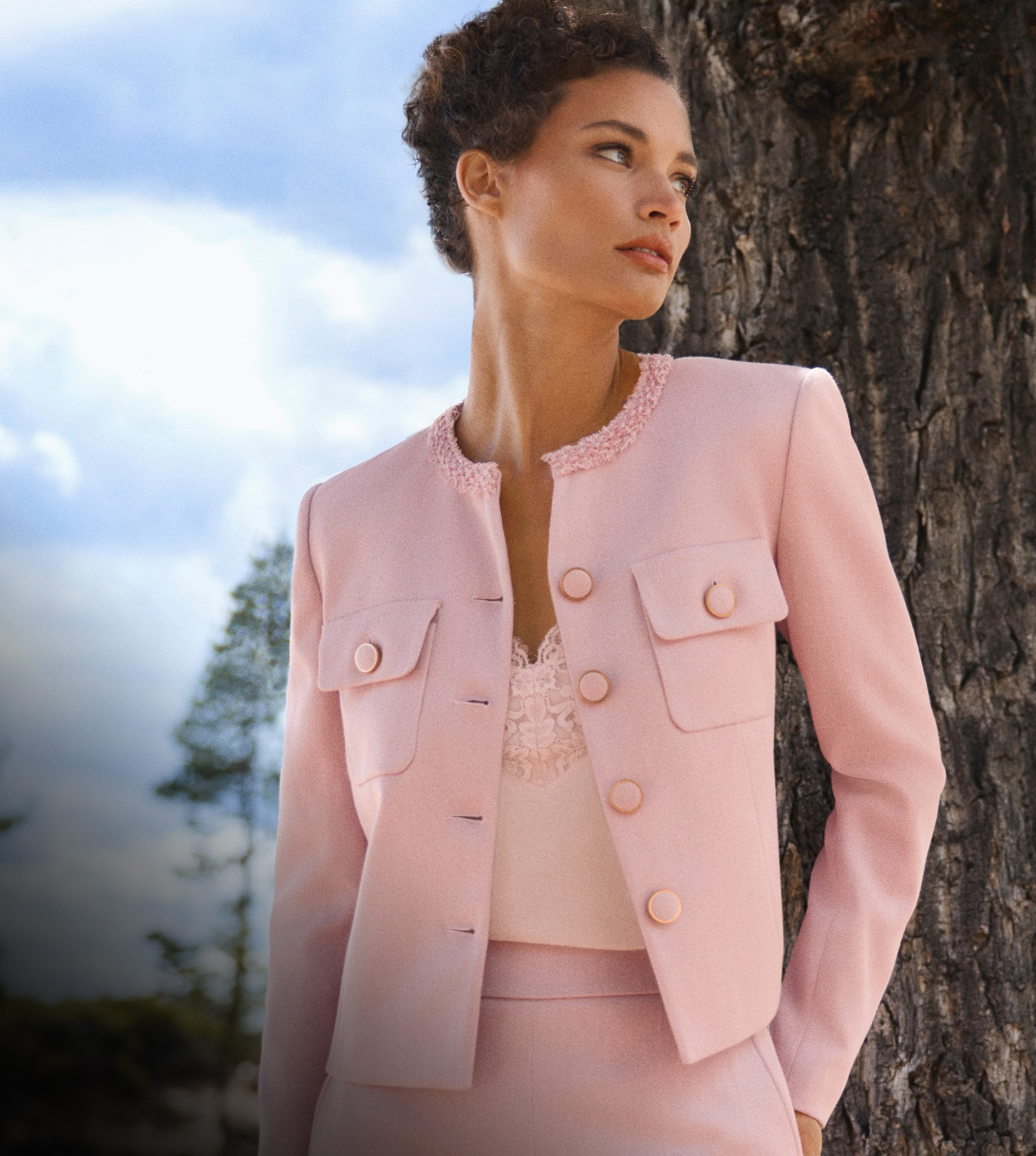 ST.JOHN COUTURE セントジョン ツイード テーラードジャケット Spring Tweeds – St. John Knits