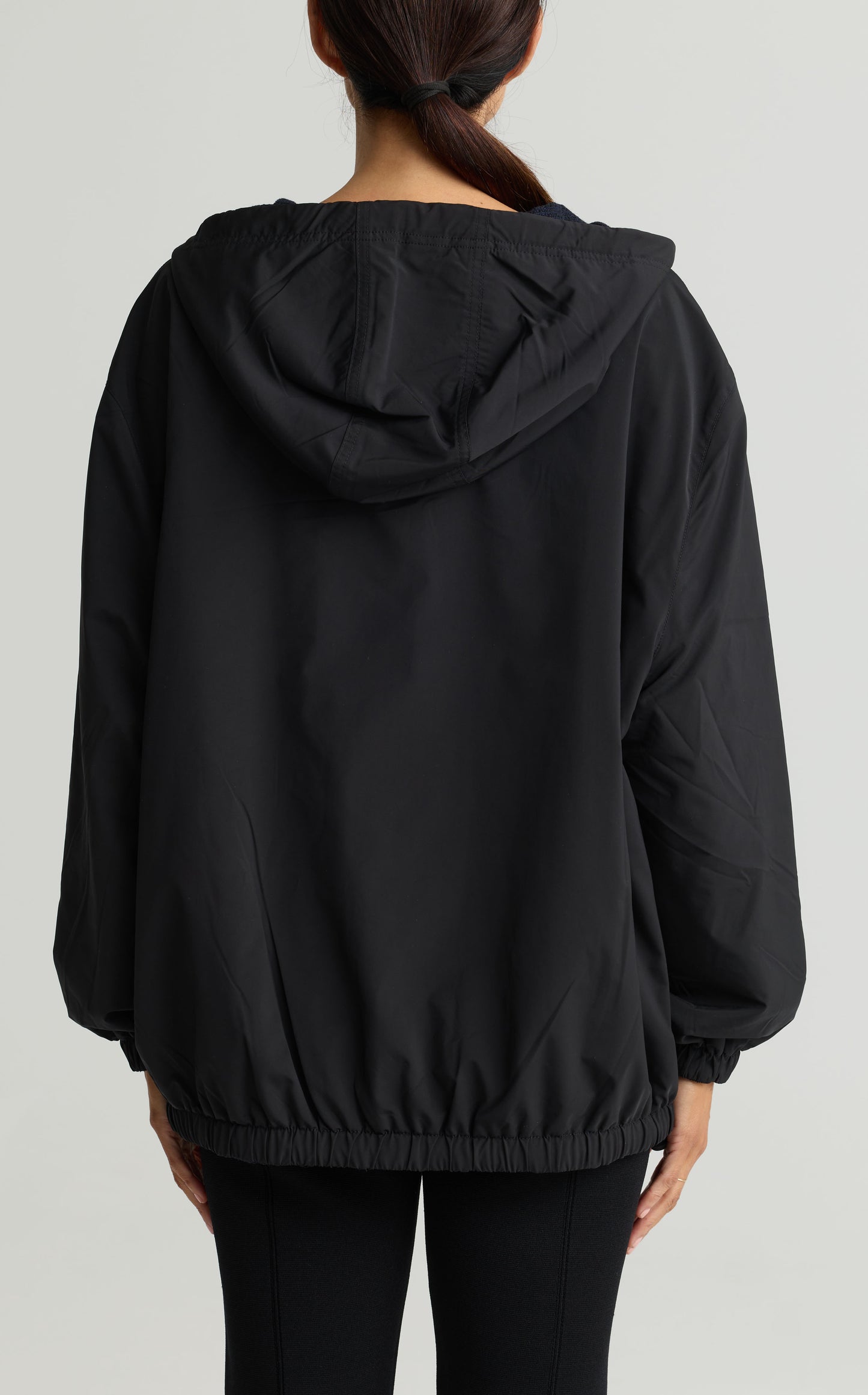 Woven Hood Coat