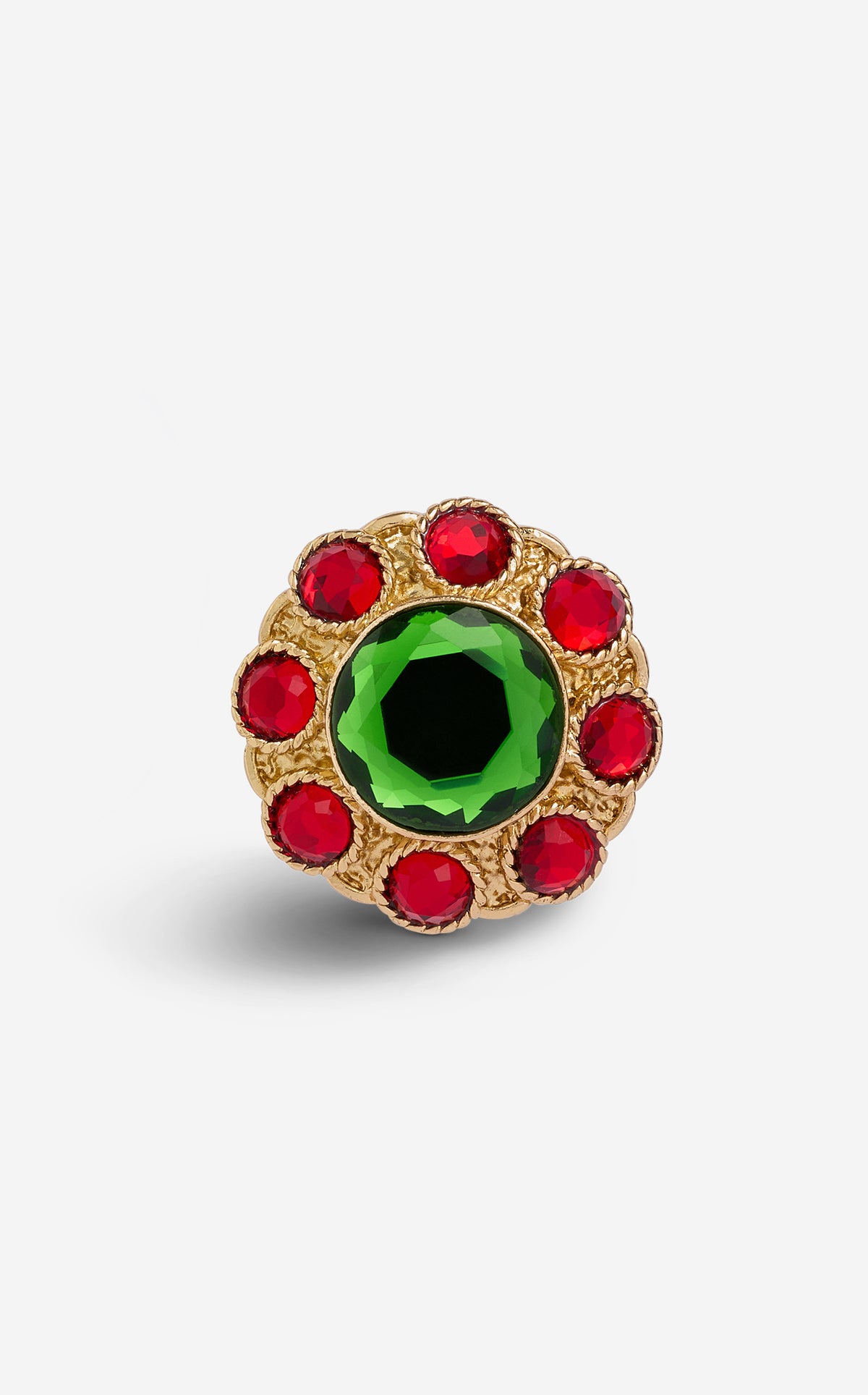 Brooch with Cabochons & Crystals