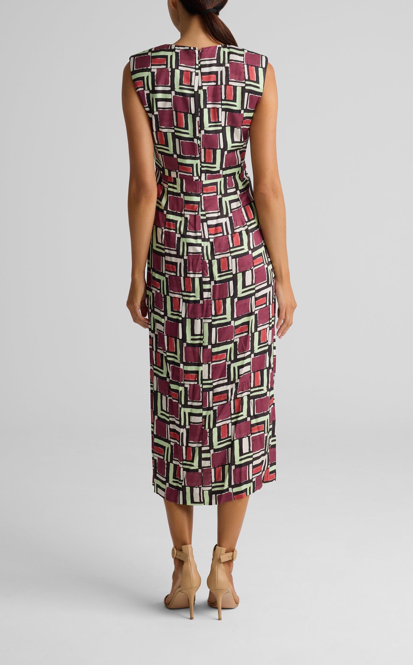 Painted Geo Print Dress