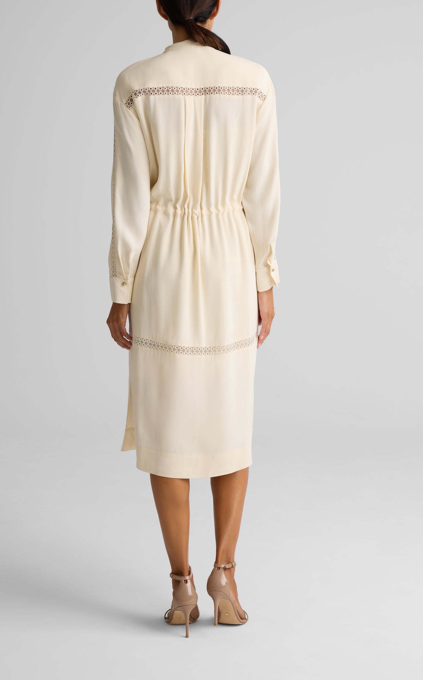 Satin Back Crepe Dress