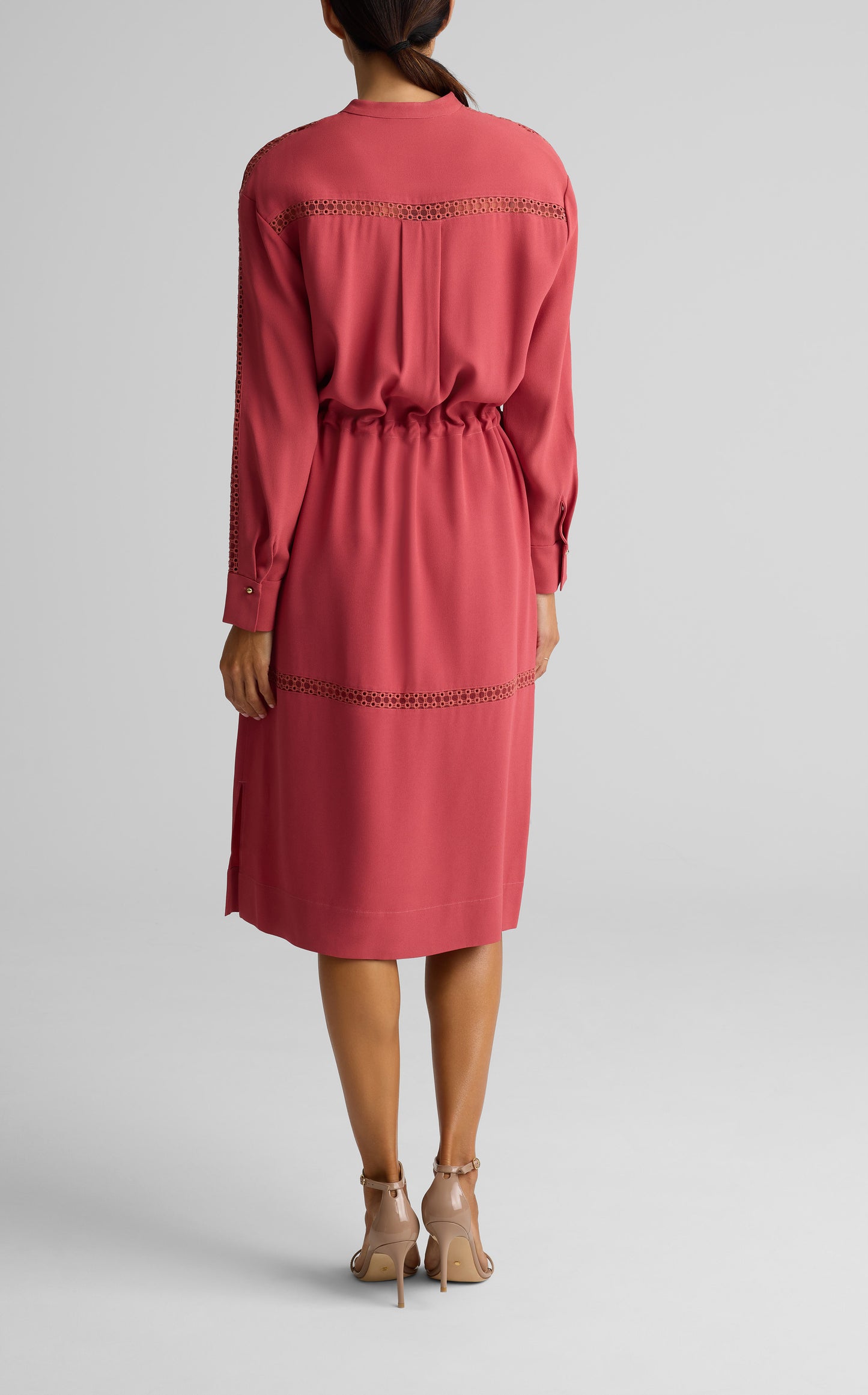 Satin Back Crepe Dress