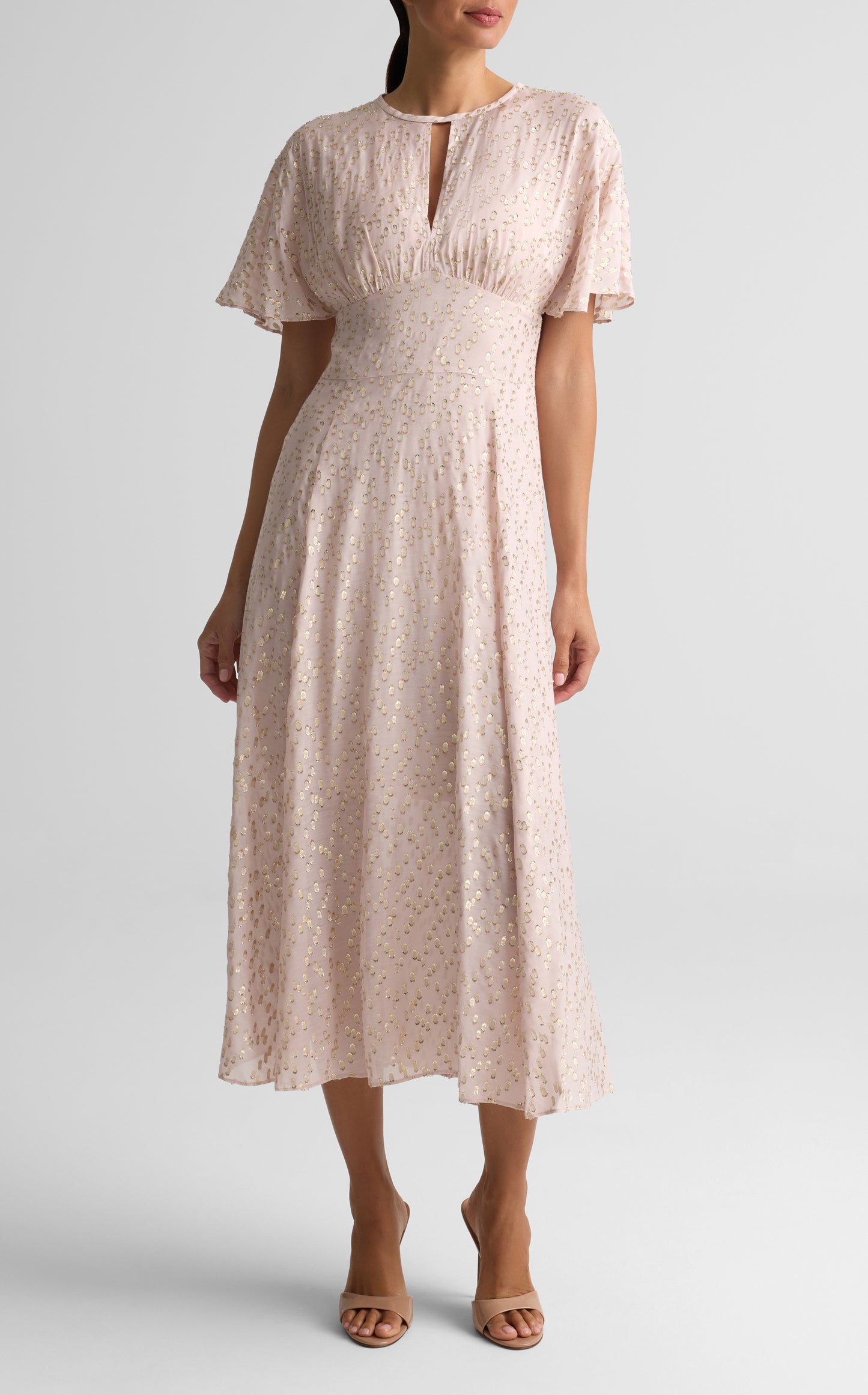 Italian Lame Fils Coupe Dress