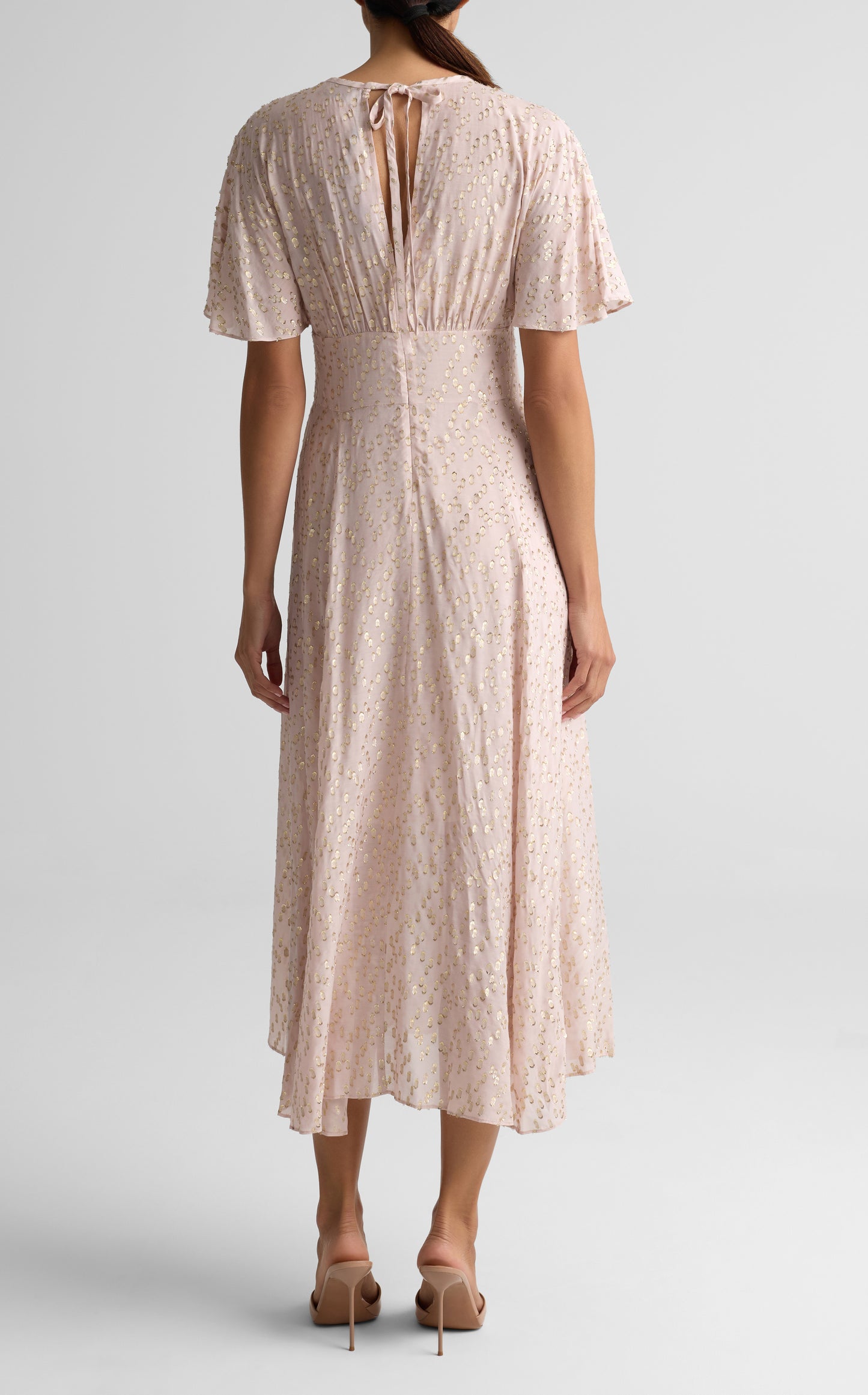 Italian Lame Fils Coupe Dress