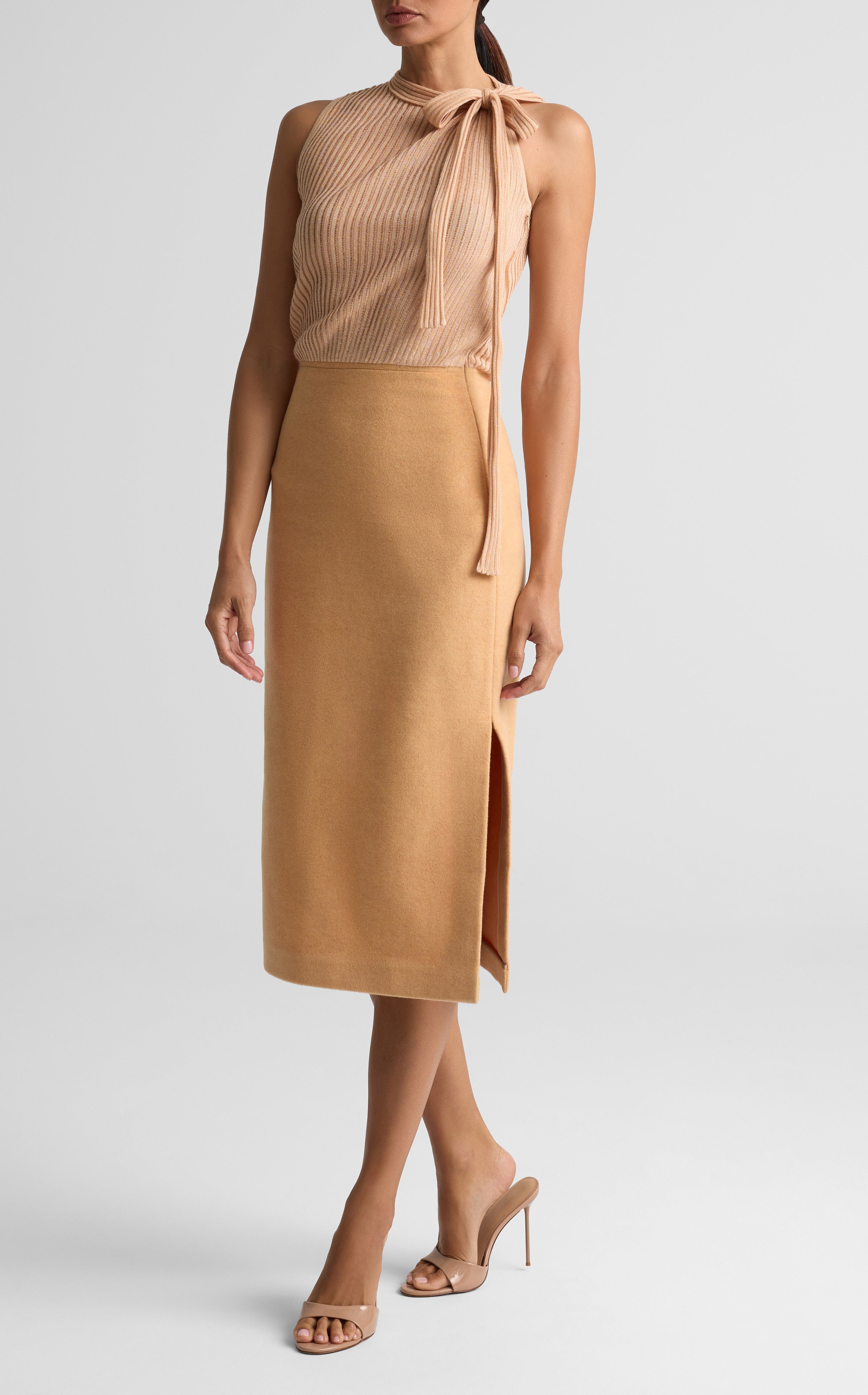 Heathered Wool Cashmere Dress