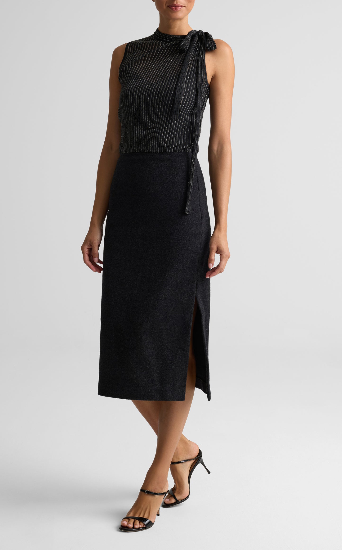 Heathered Wool Cashmere Dress