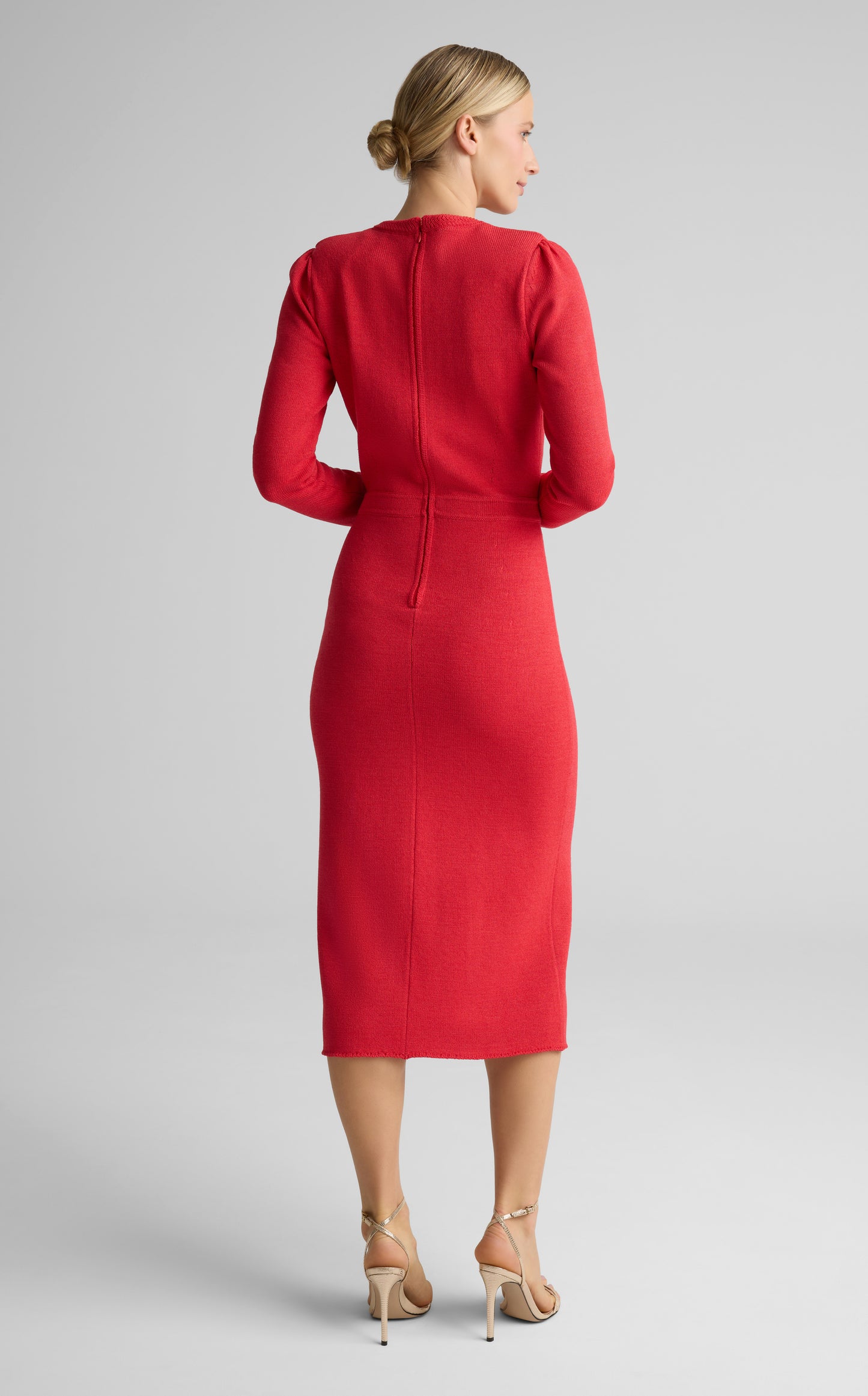 crepe knit dress Petite Knit Crepe Sheath Dress