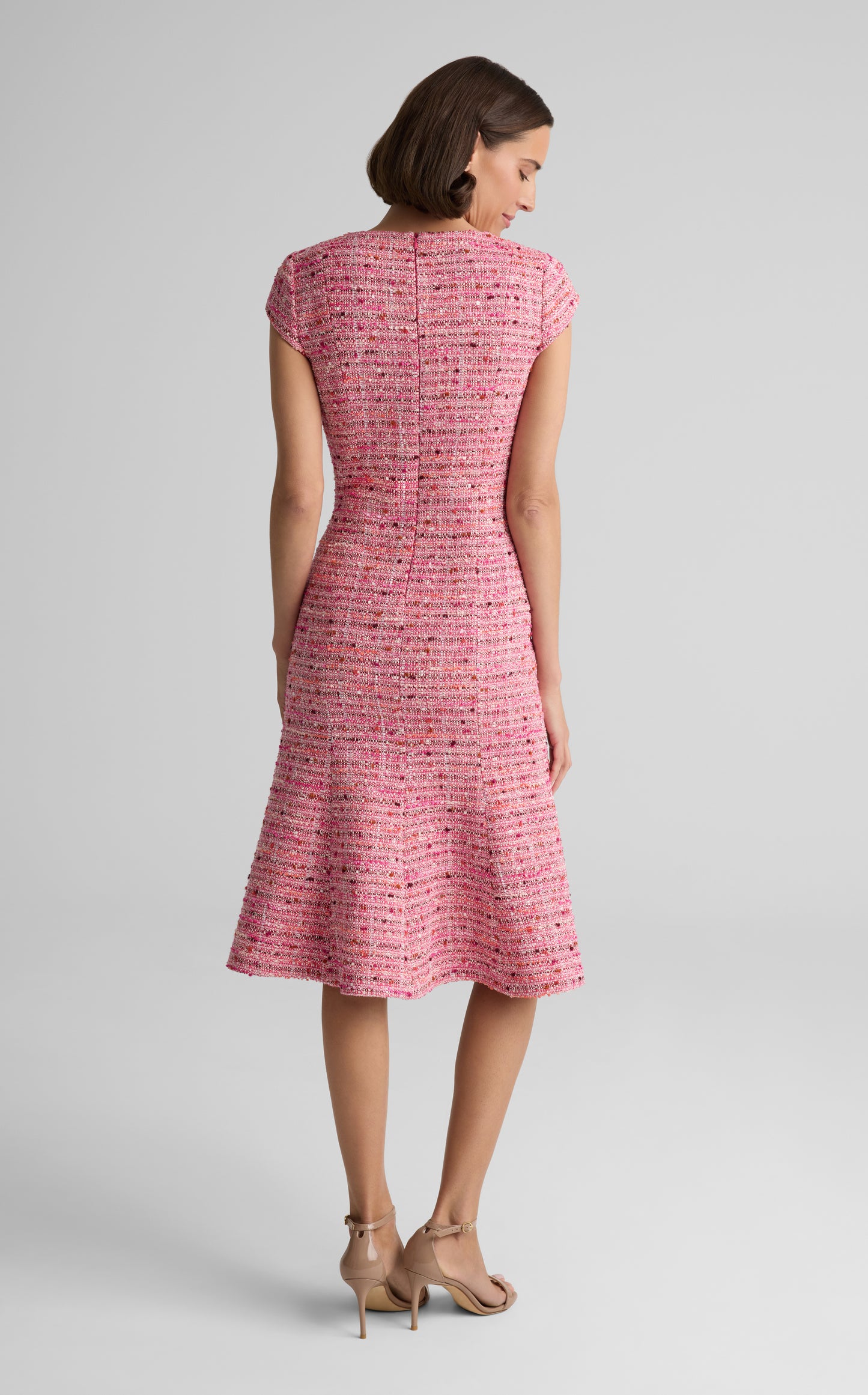 Marcy Dress in Provence Tweed