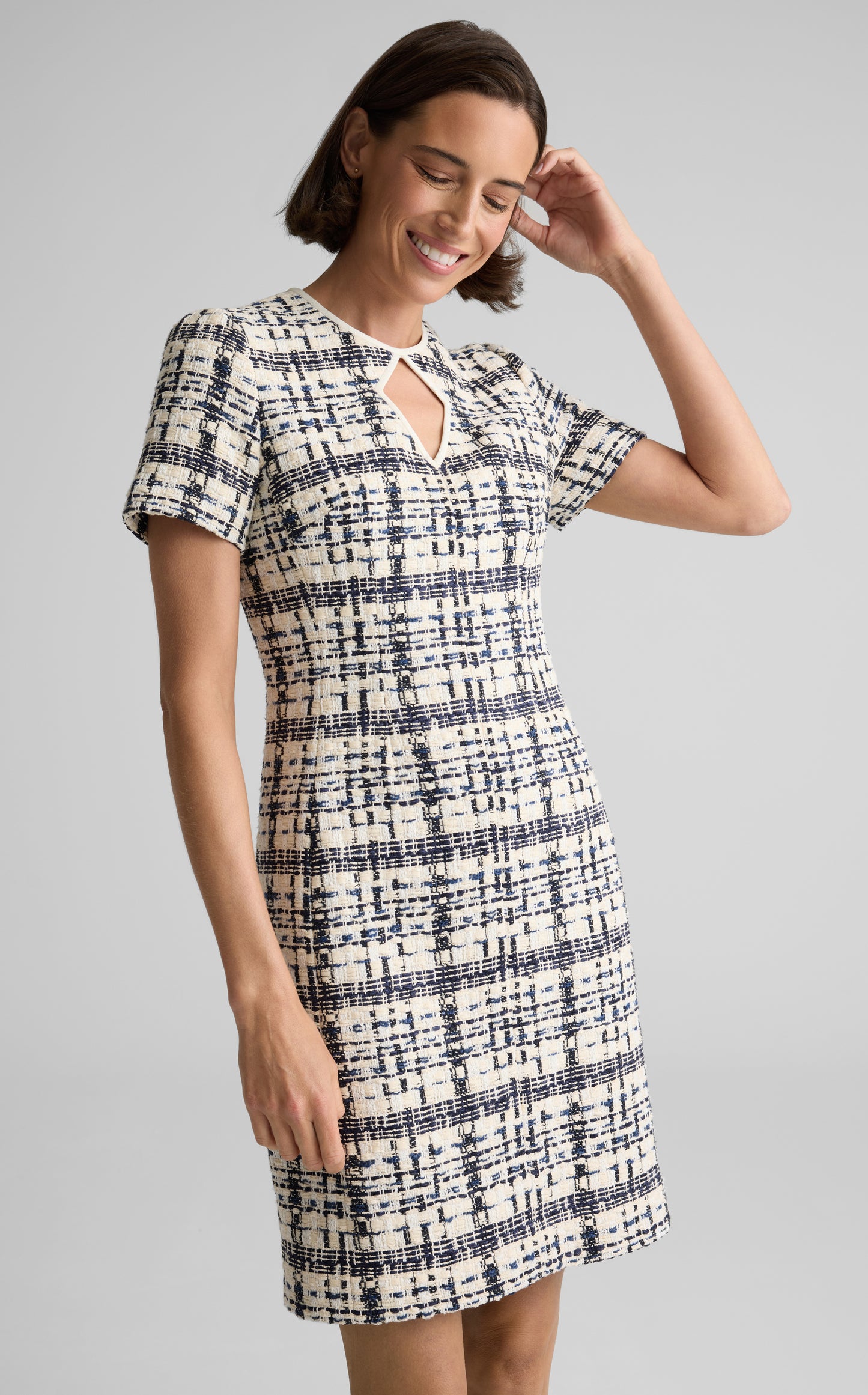 Emma Dress In St. Tropez Tweed