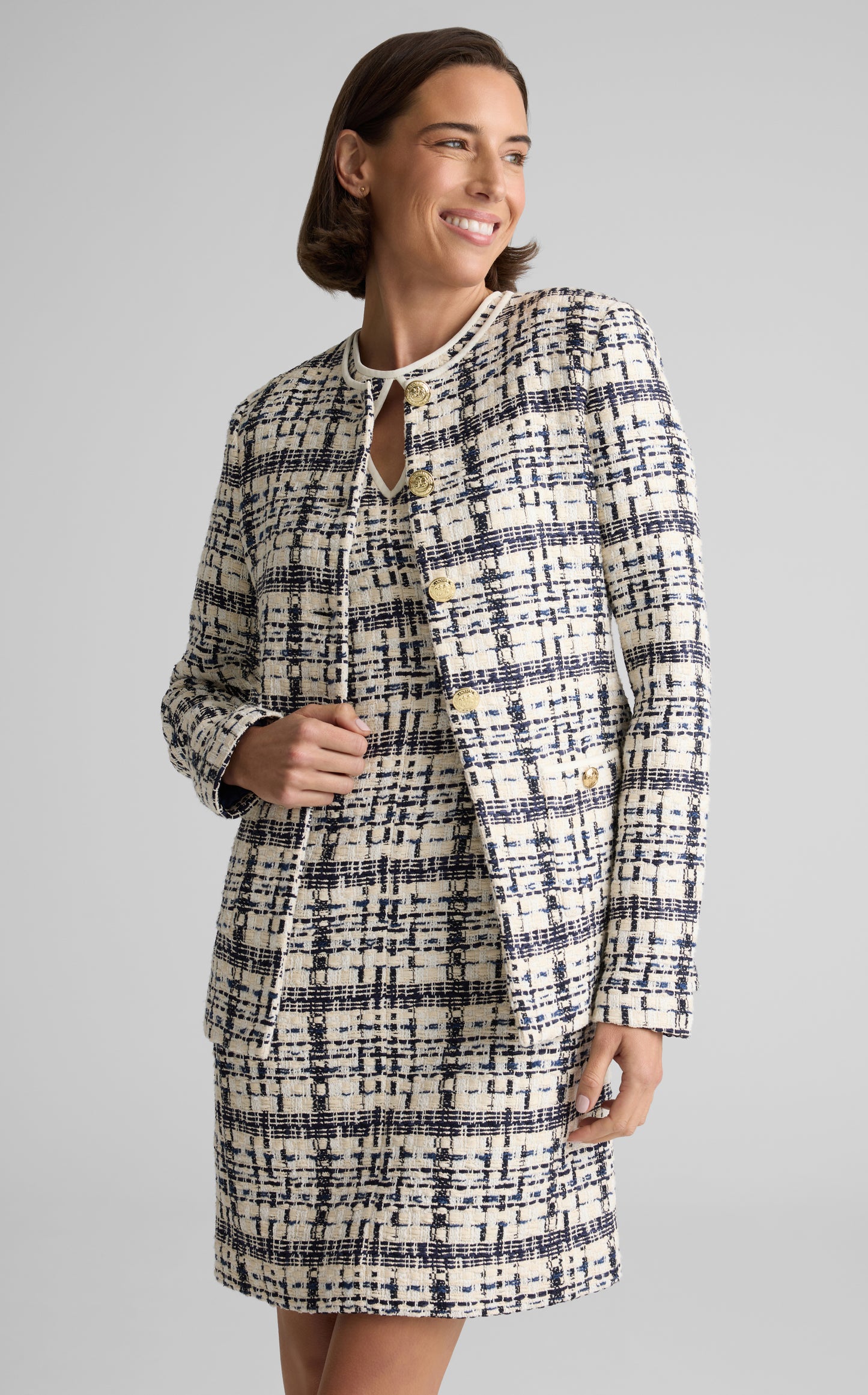 Amara Jacket in St. Tropez Tweed