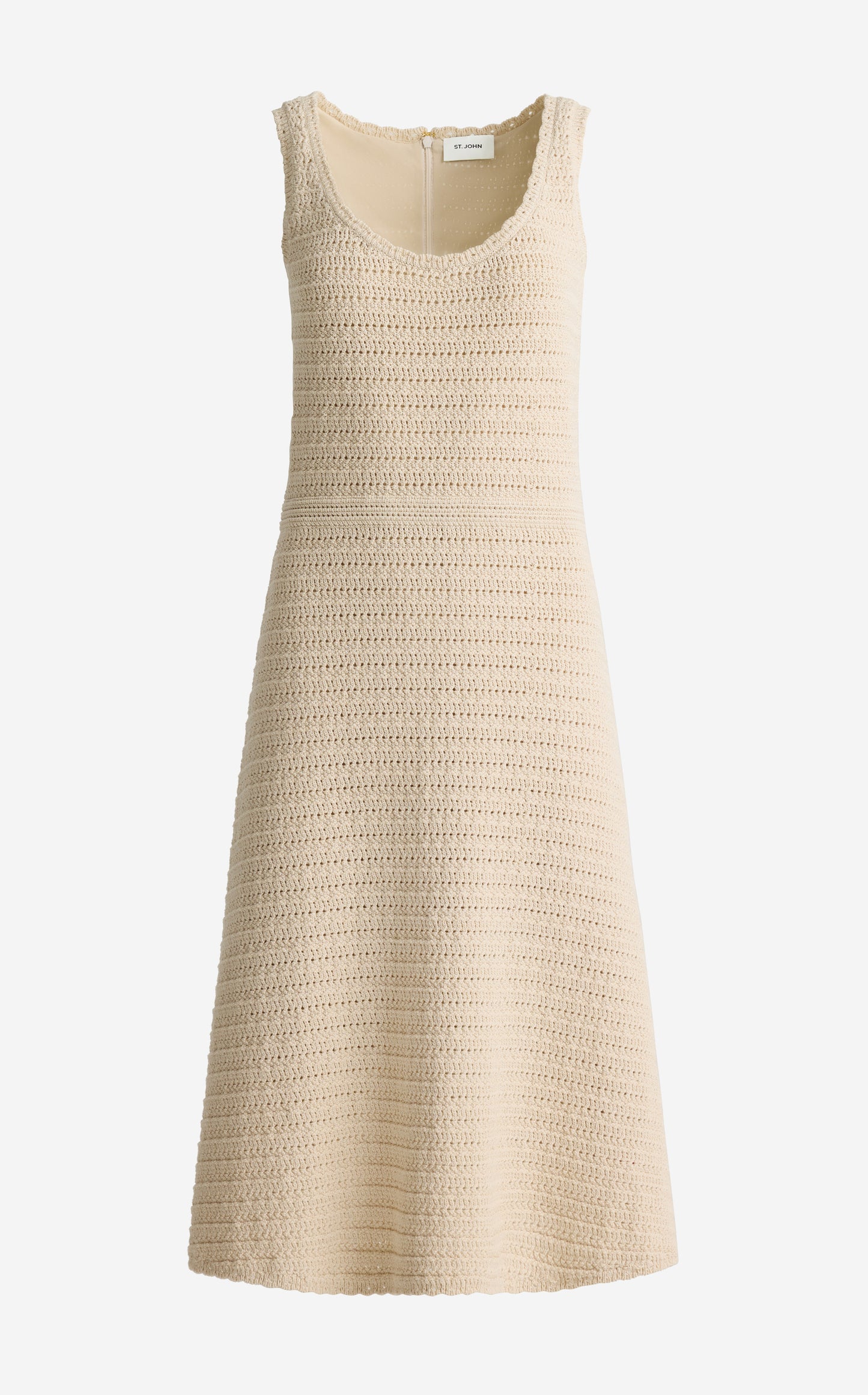 Eleanor Dress In Artisanal Crochet Knit