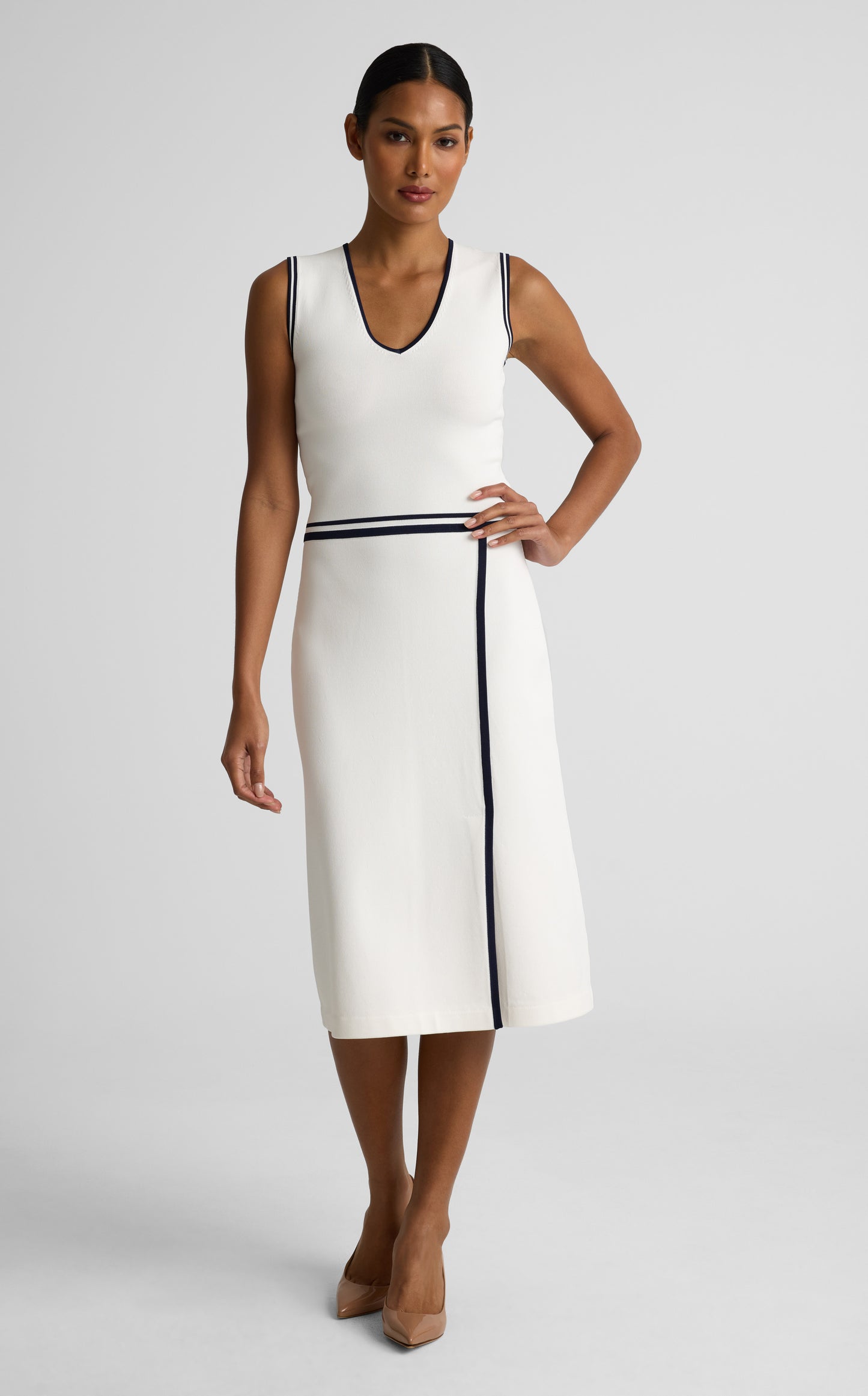 Vanna Dress In Roma Crepe Knit