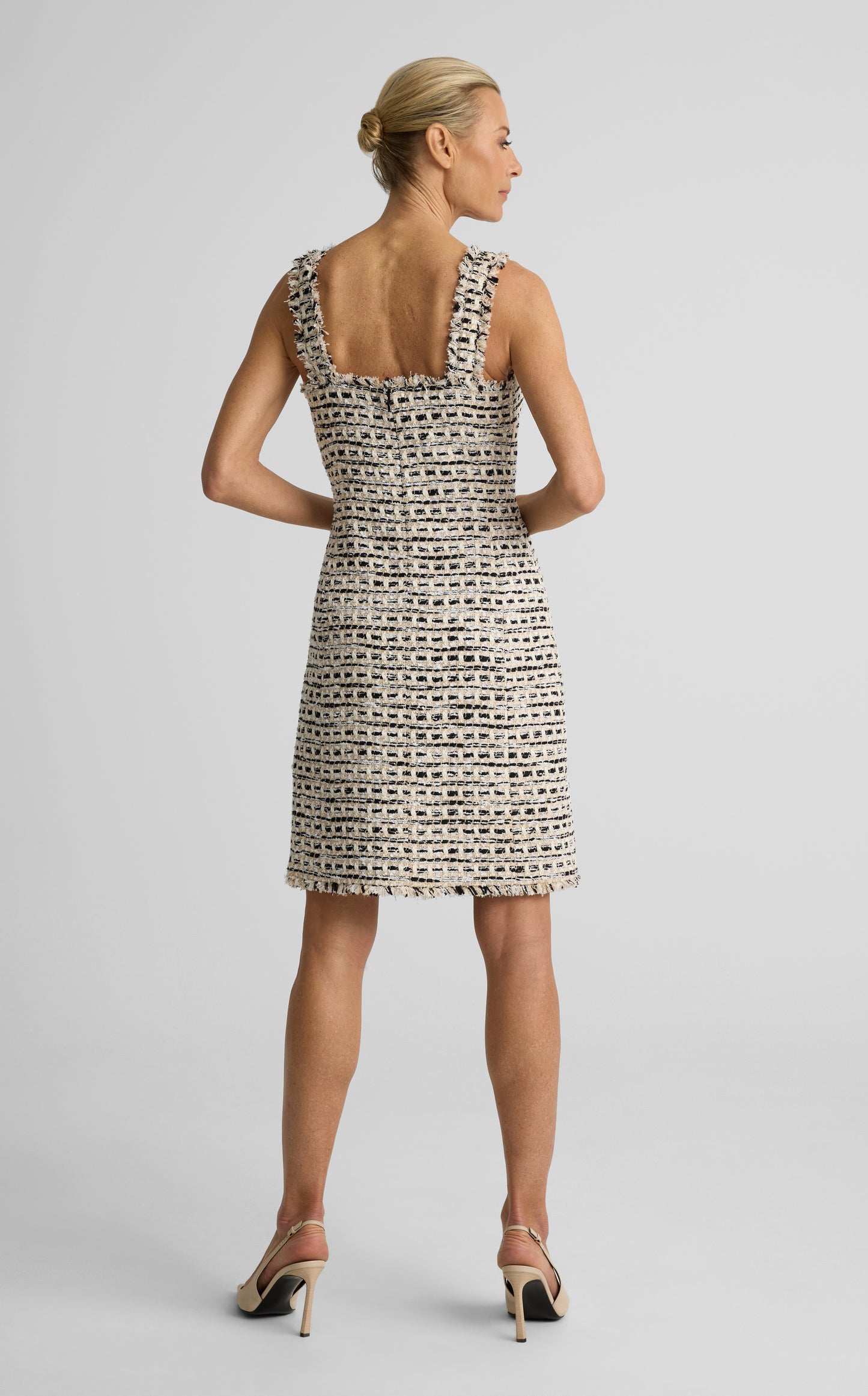 Nicolette Dress In Charleston Tweed