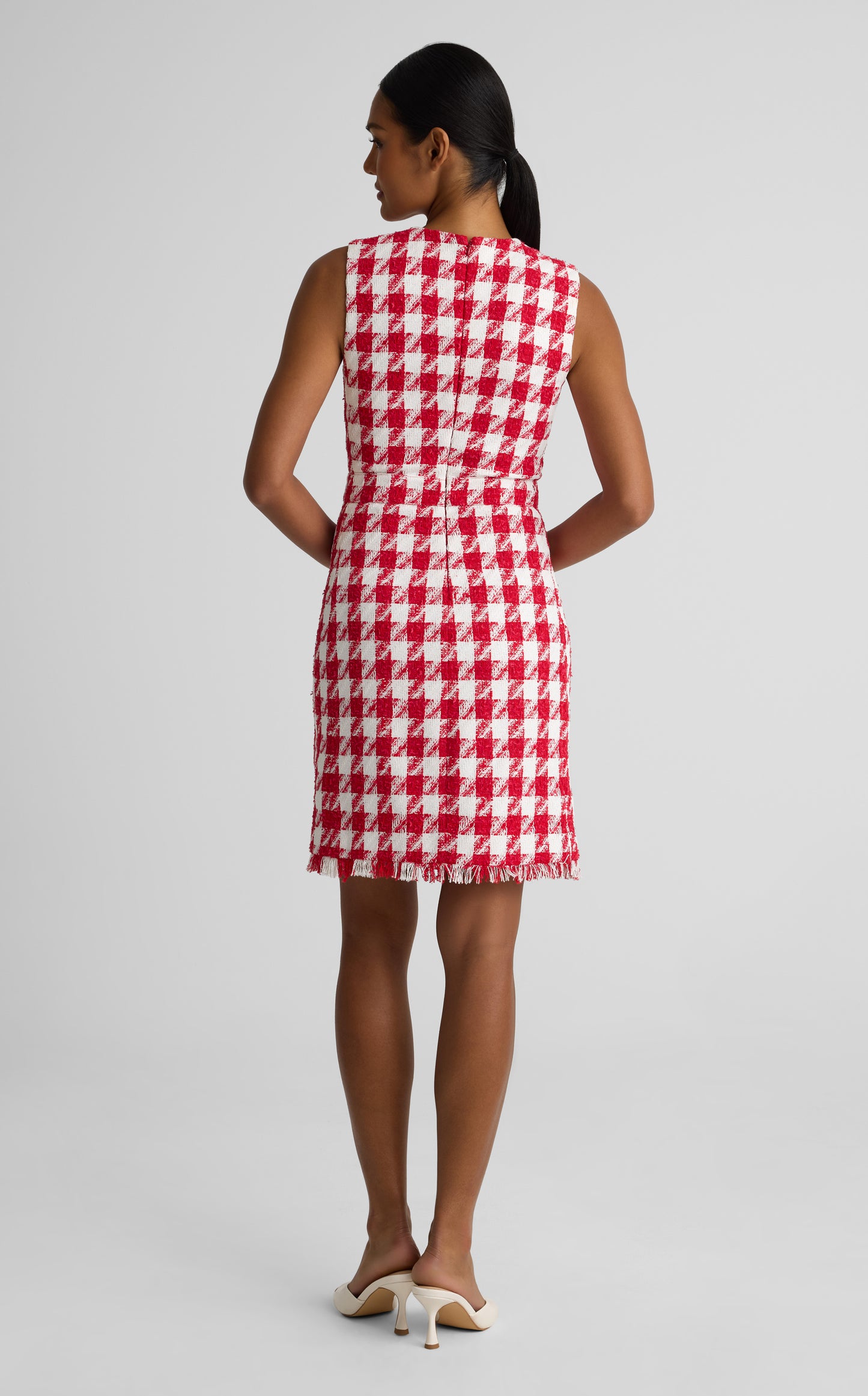 Tatiana Dress In Nomad Gingham Tweed