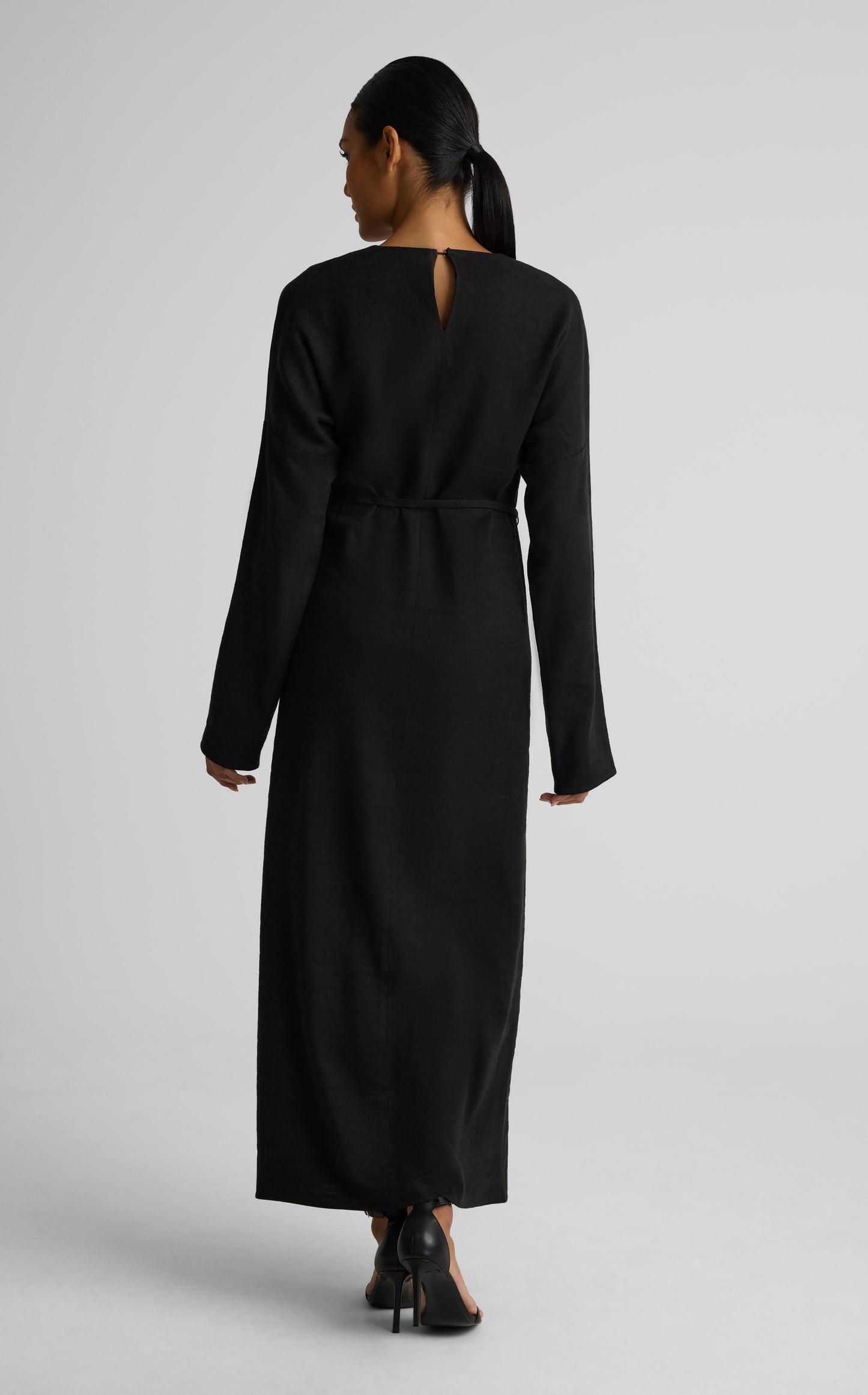 Virginia Dress In Stretch Linen Twill