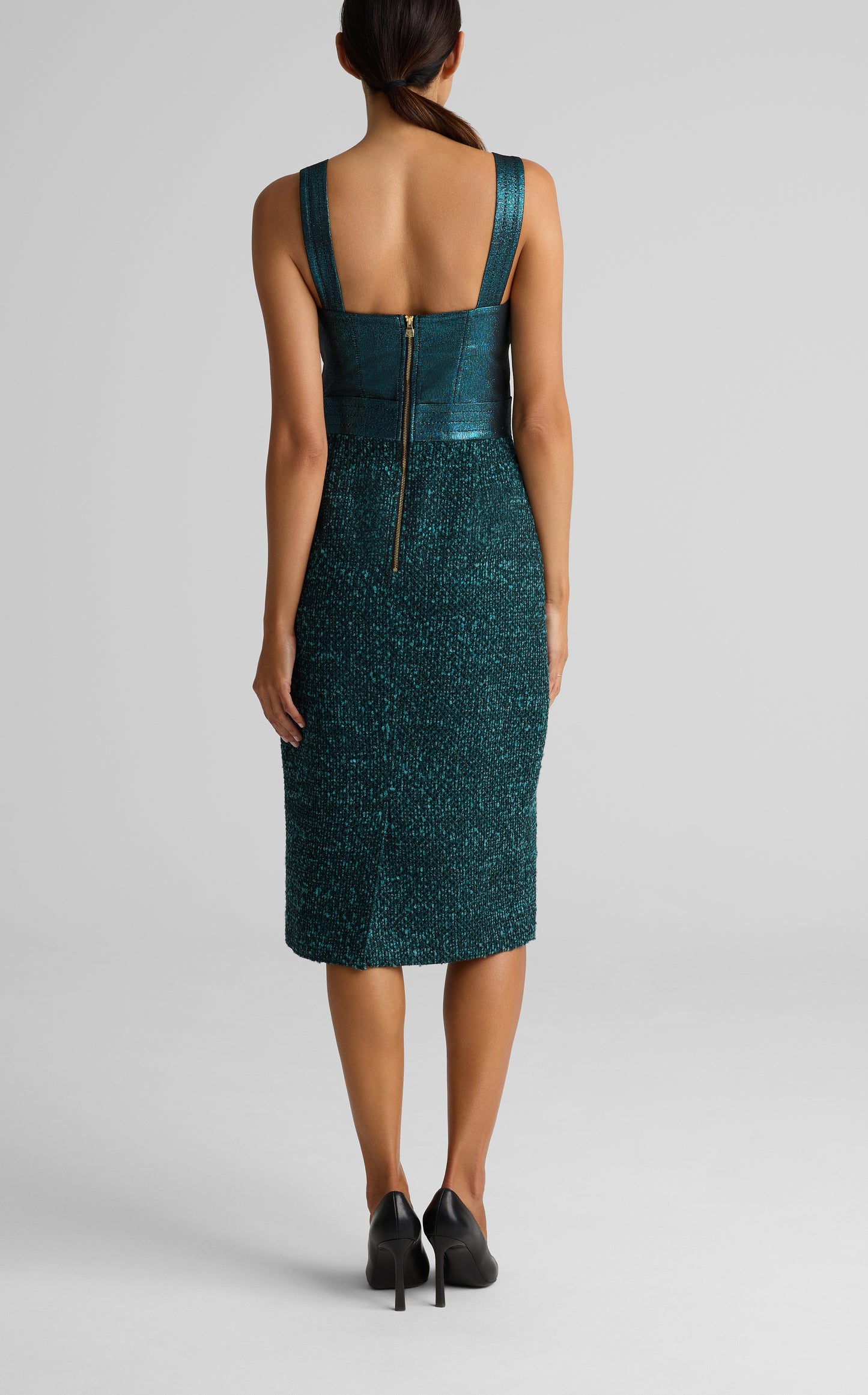Italian Slub Tweed Dress