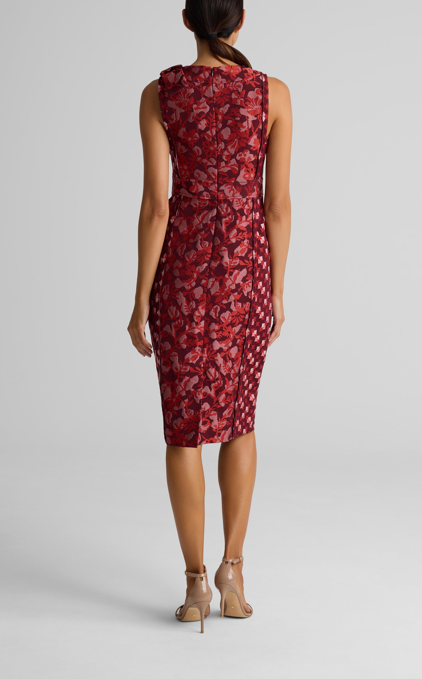 Geo Botanical Jacquard Dress