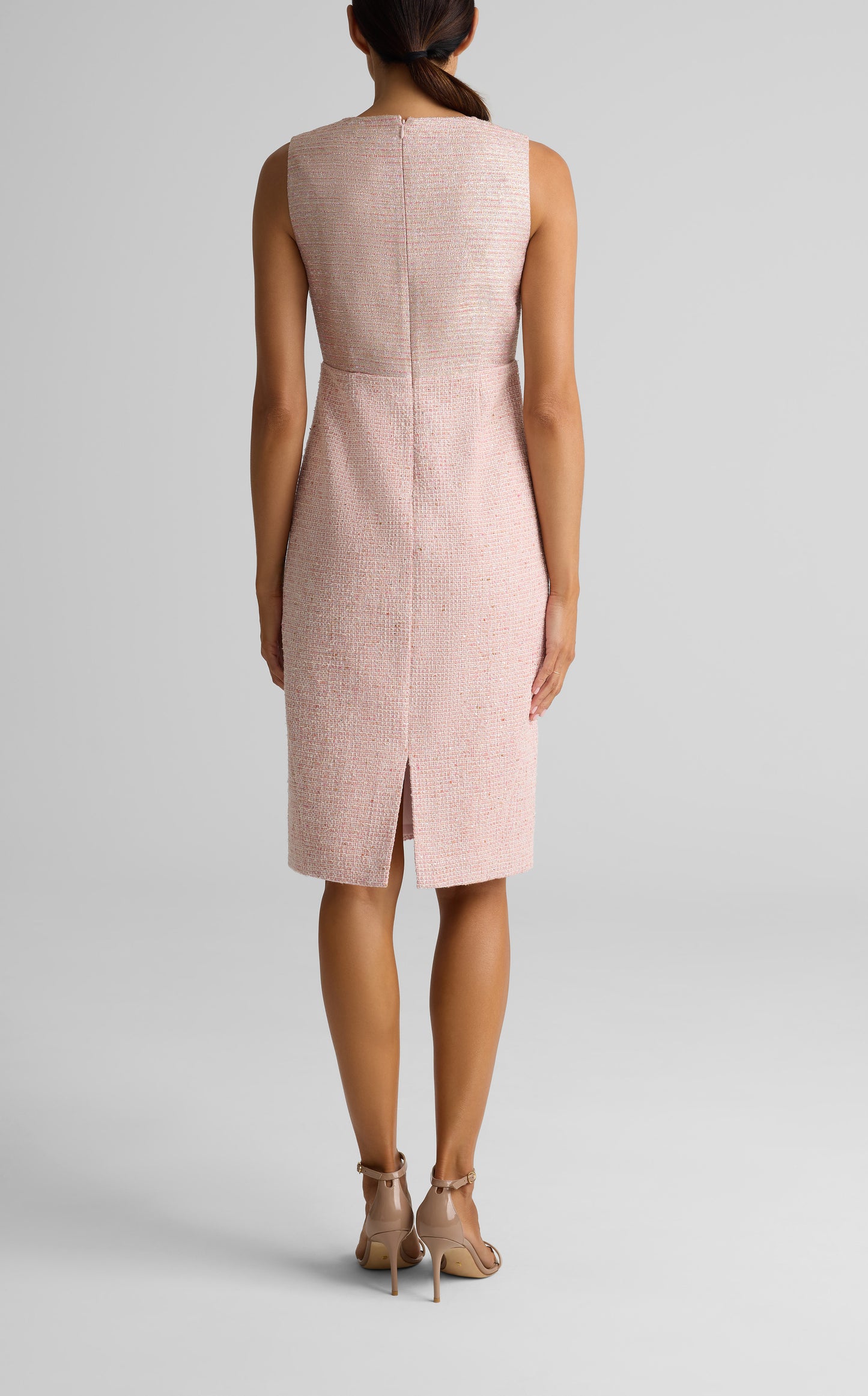 Mixed Media Sheath Dress